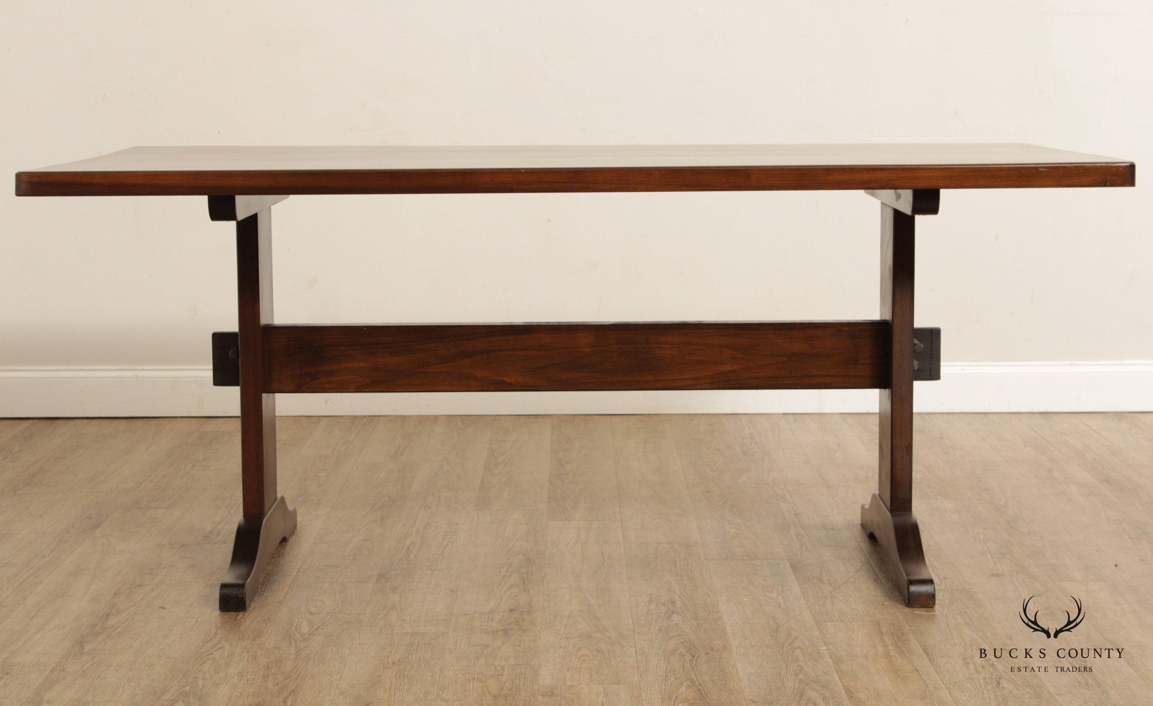 Shaker Style Custom Crafted Trestle Dining Table