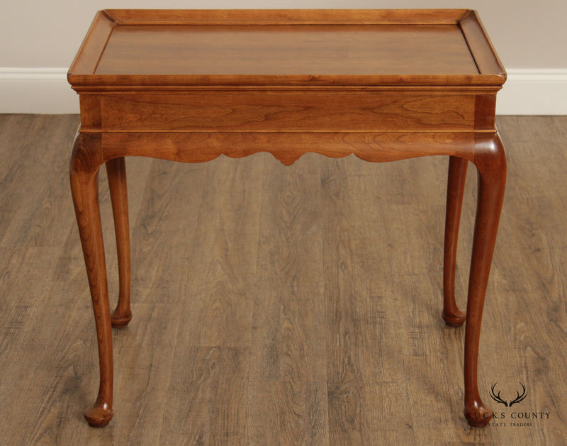 Stickley Queen Anne Style Cherry Tea Table