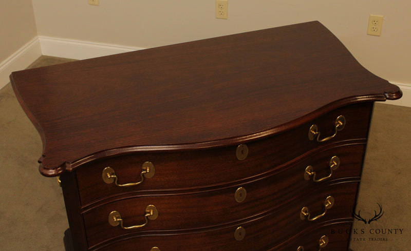 Madison Square Mahogany Chippendale Style Serpentine Chest of Drawers