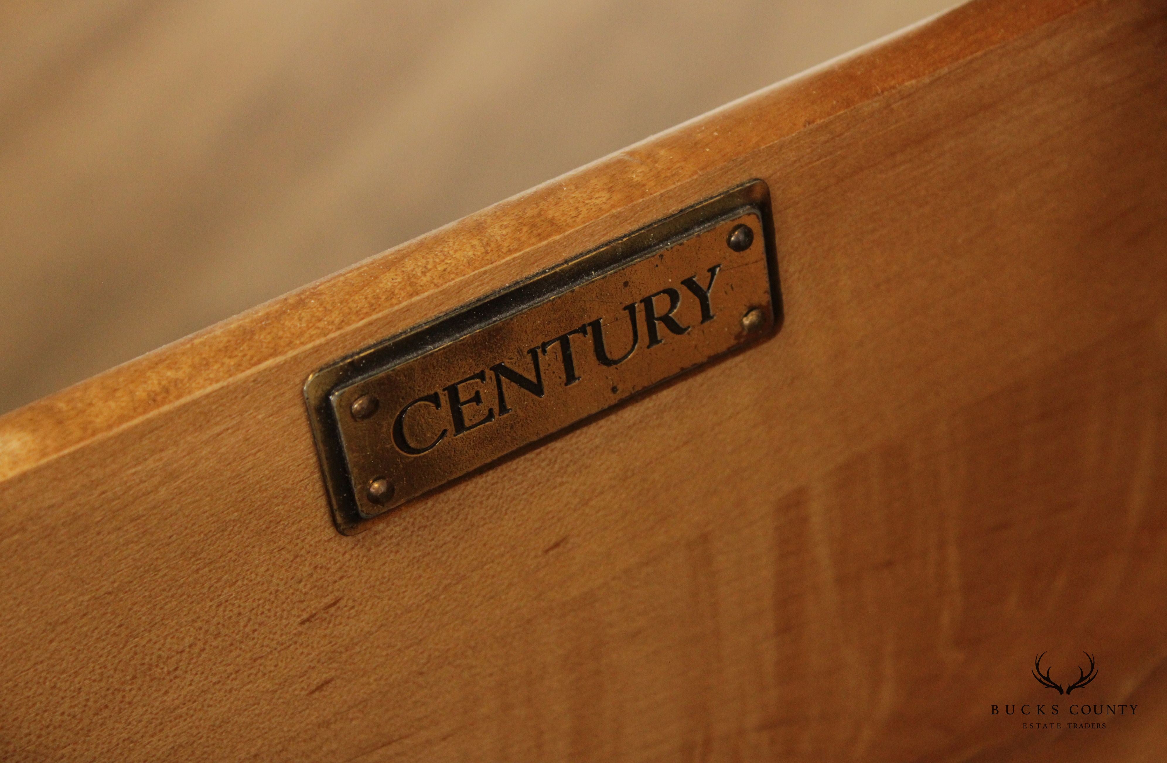 Century Furniture French Louis XV Style Bombe Two Drawer Chest