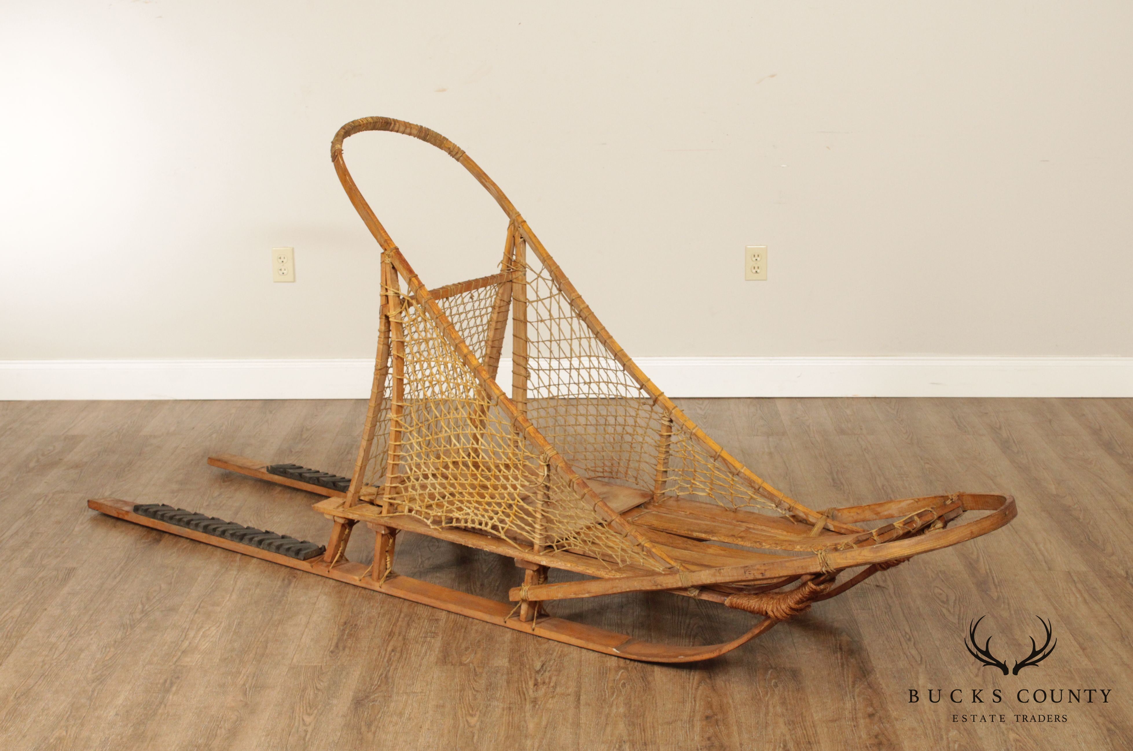 Vintage Adirondacks Wooden Dog Sled