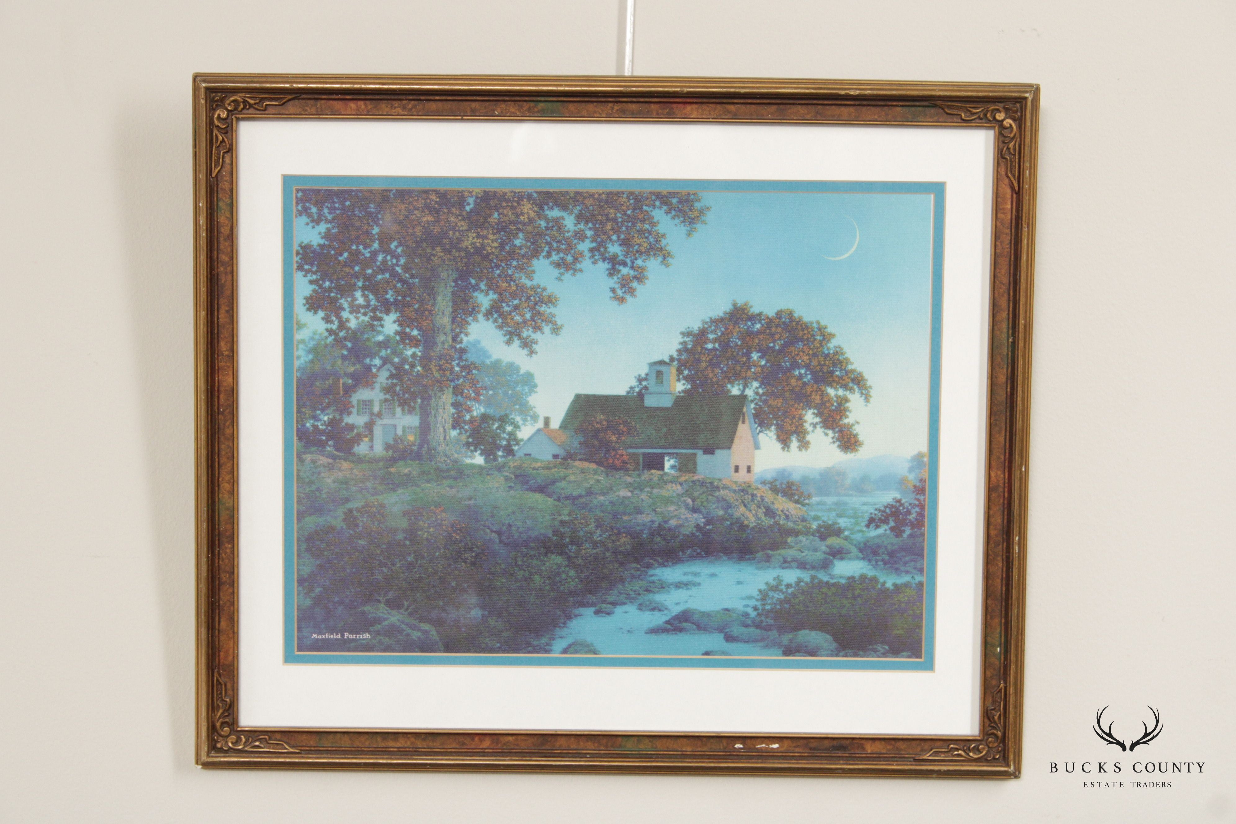 Maxfield Parrish Framed 'New Moon' Giclee Print