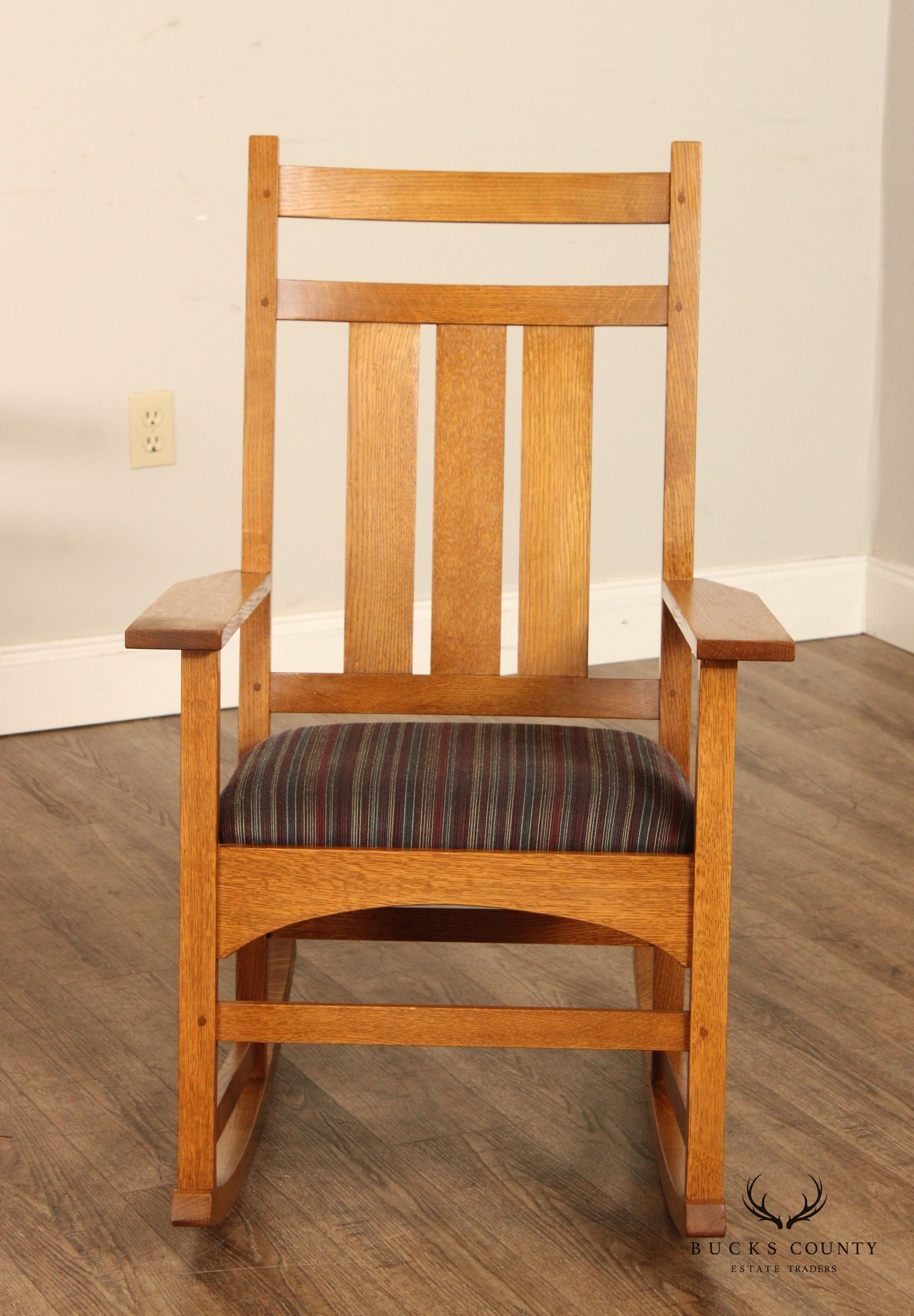 Stickley Mission Collection Harvey Ellis Oak Rocking Chair