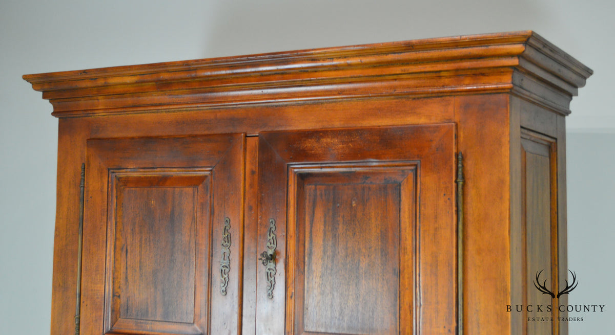 Italian Walnut Large Stepback Cupboard