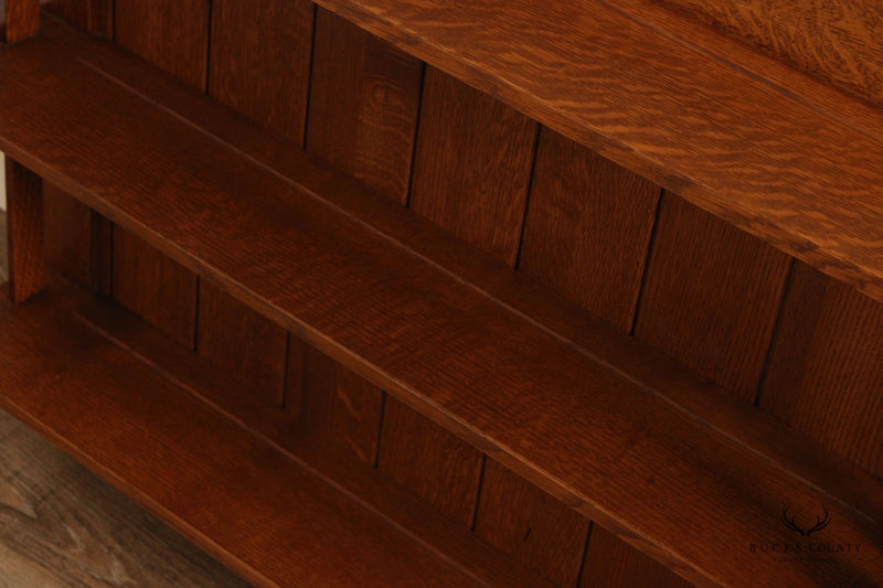 Stickley Mission Collection Oak Hanging Wall Shelf