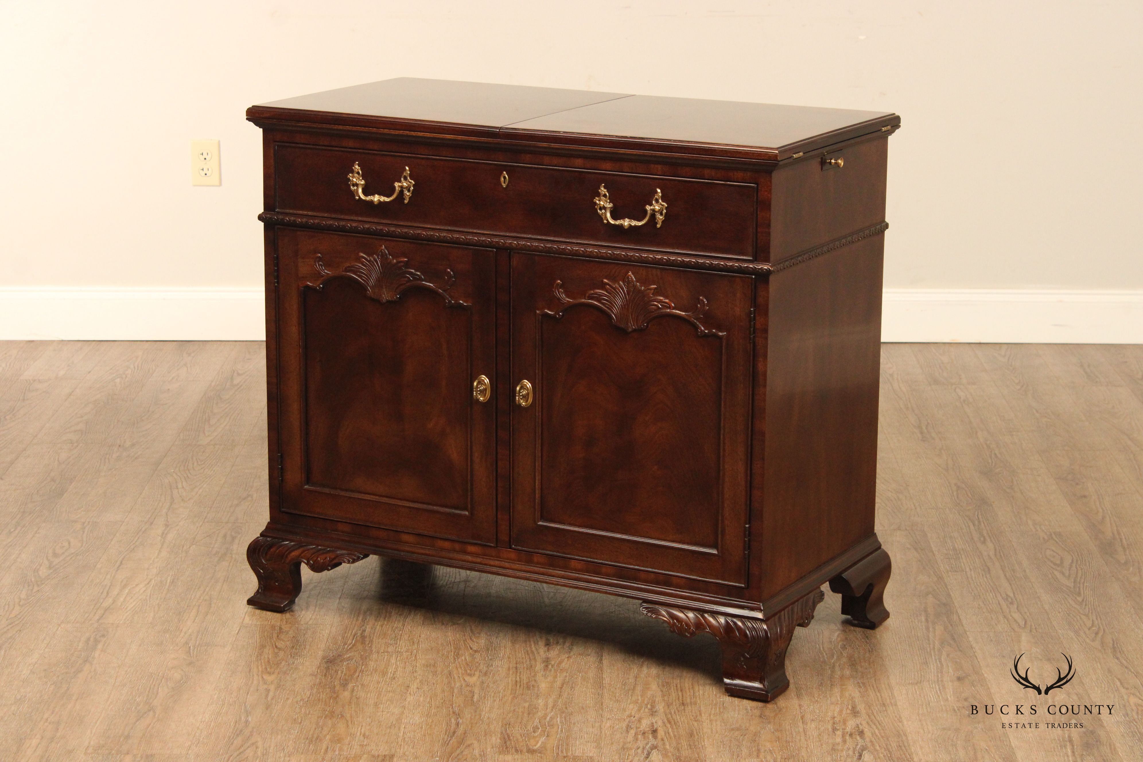 Henredon Rittenhouse Square Collection Mahogany Flip Top Server