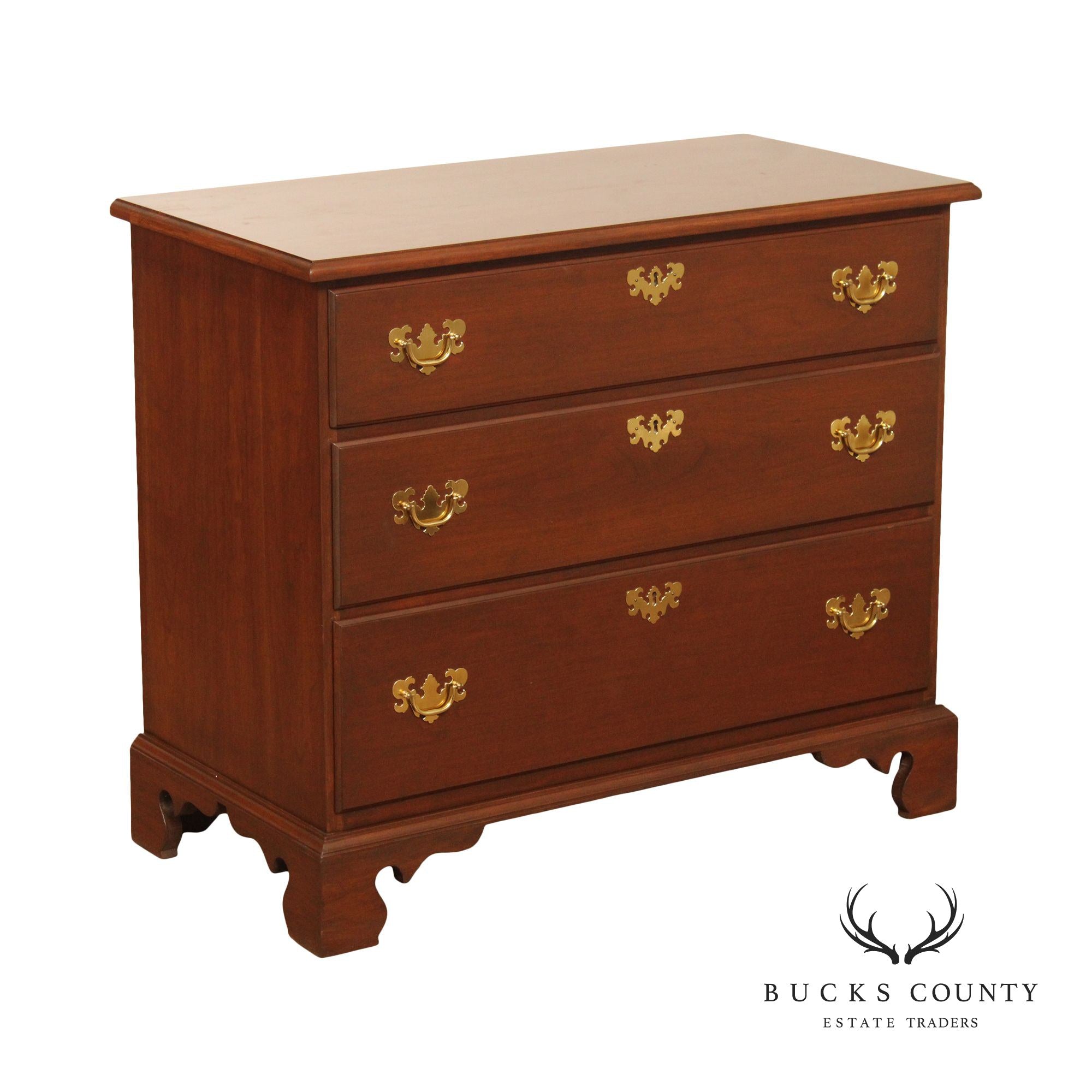 Chippendale Style Custom Quality Cherry Chest of Drawers