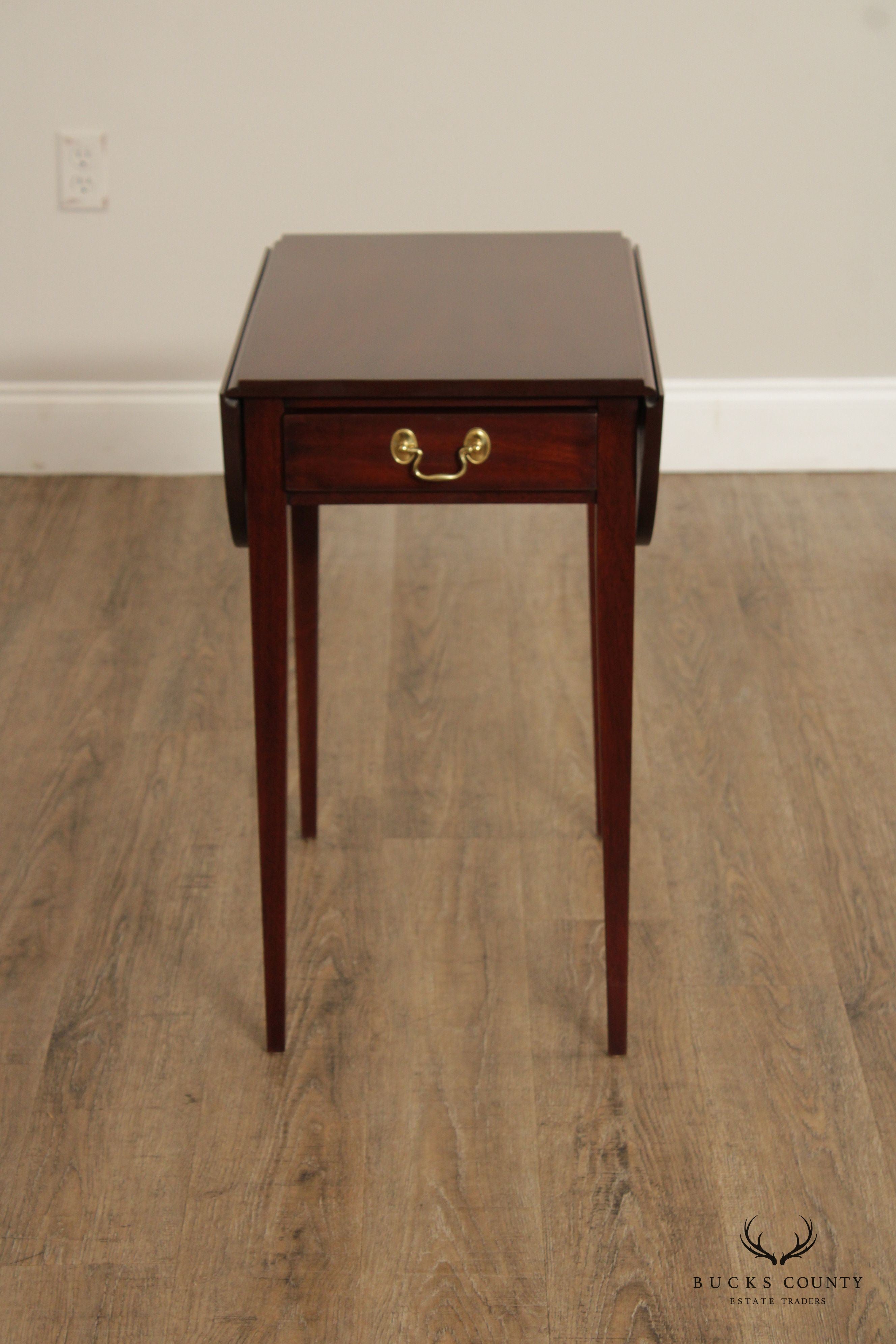 Henkel Harris Mahogany Pembroke Drop Leaf Side Table