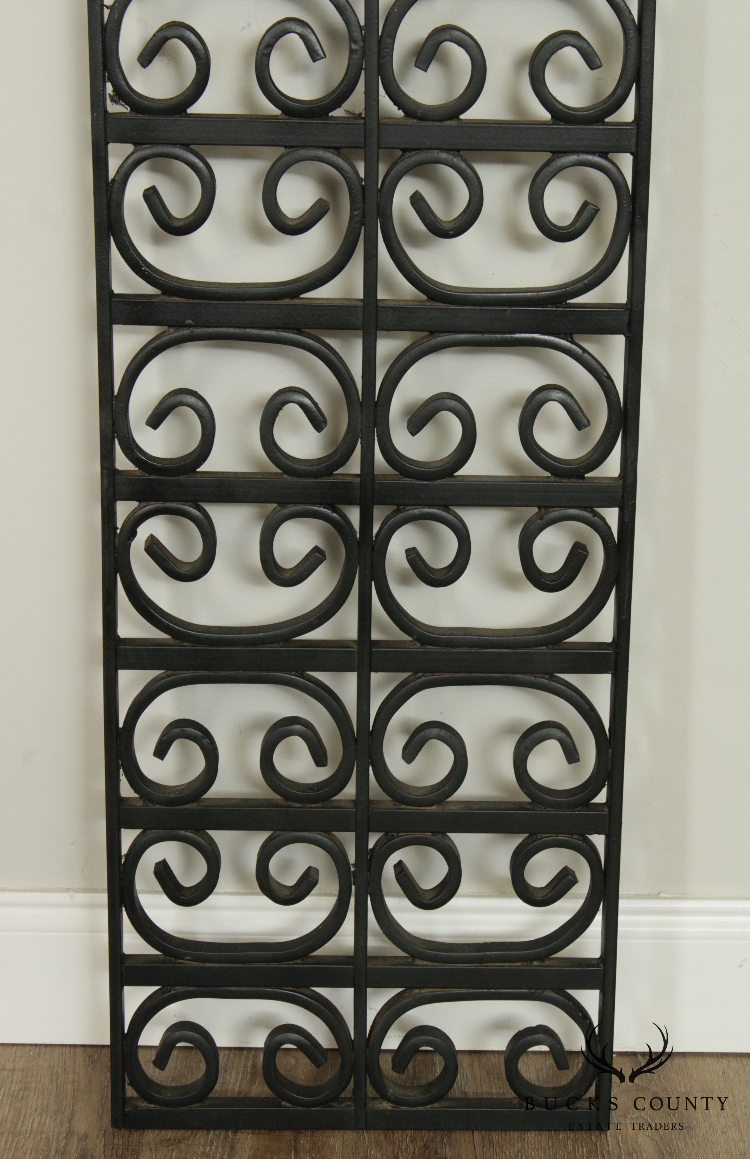 Vintage Custom Quality Wrought Iron Garden Trellis