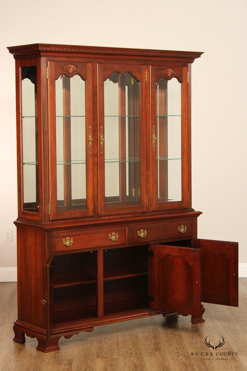 Pennsylvania House Chippendale Style Cherry China Cabinet