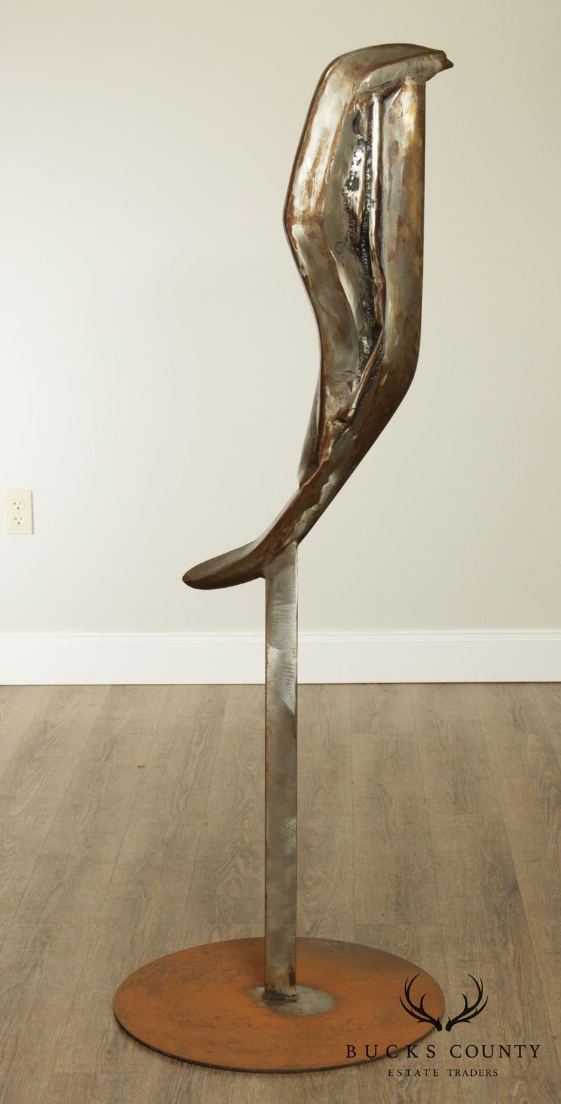 Large Postmodern Abstract Steel Metal Sculpture