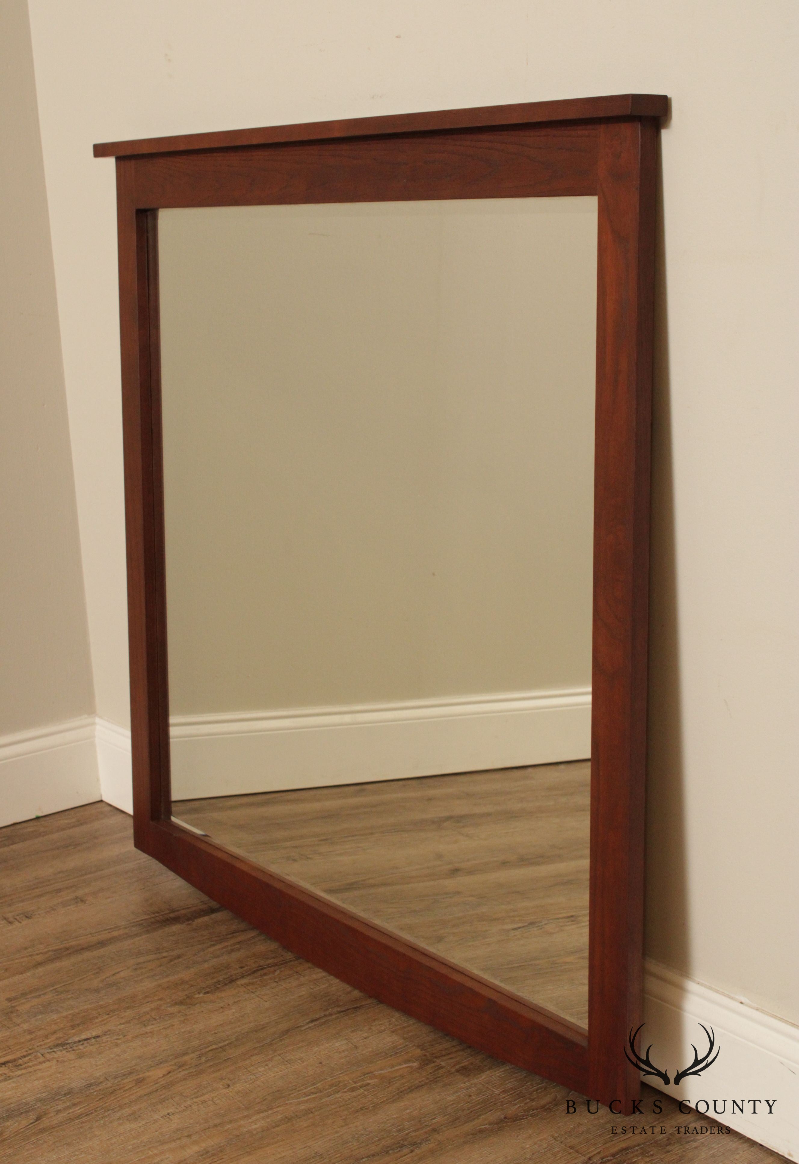 Durham Mission Style Oak Frame Wall Mirror