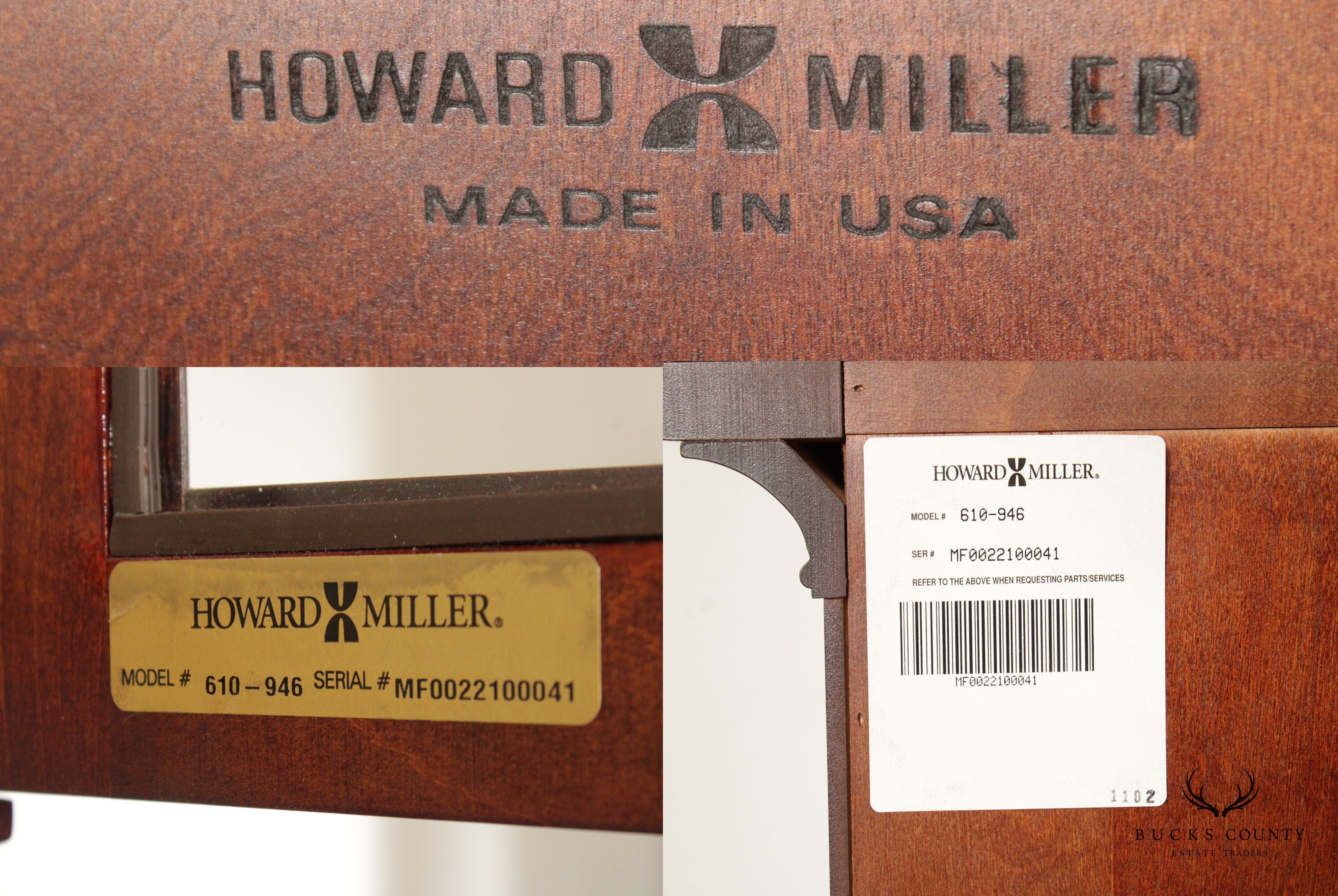 Howard Miller 'Heritage' Mahogany Case Grandfather clock