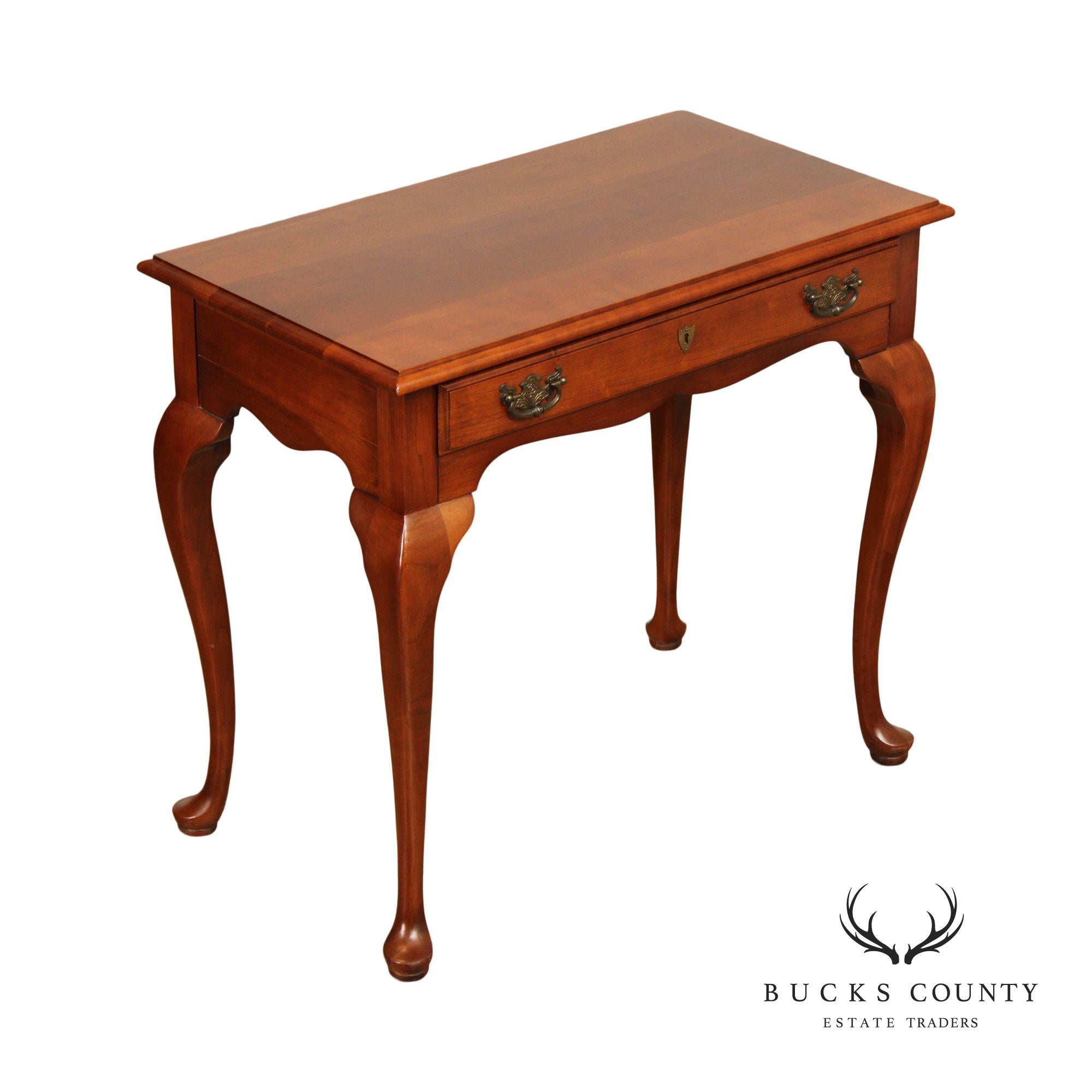 Monitor Furniture Queen Anne Style Cherry One Drawer Side Table