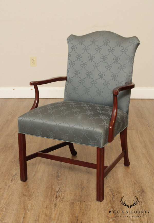 Hickory Chair Chippendale Style Mahogany Armchair