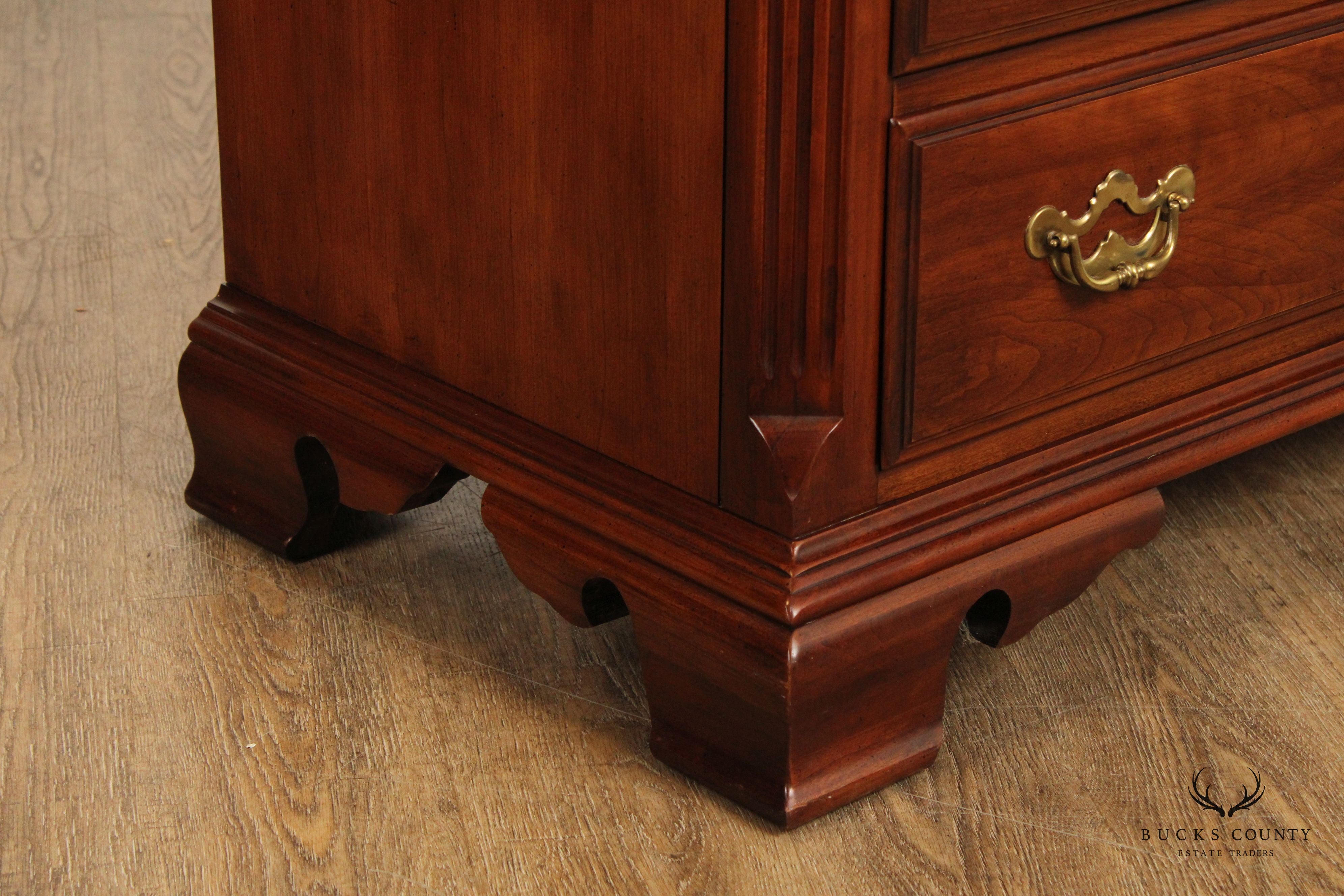 Thomasville Chippendale Style Cherry Triple Chest