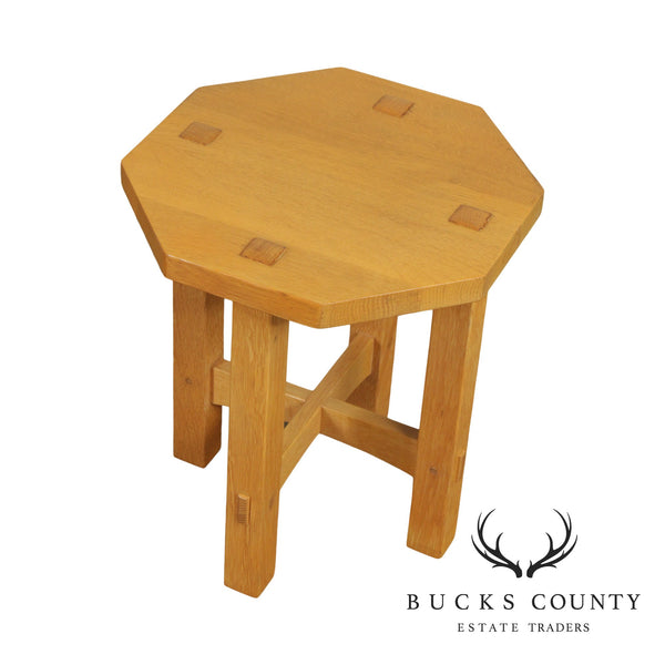 Stickley Mission Collection Oak Taboret Low Side Table