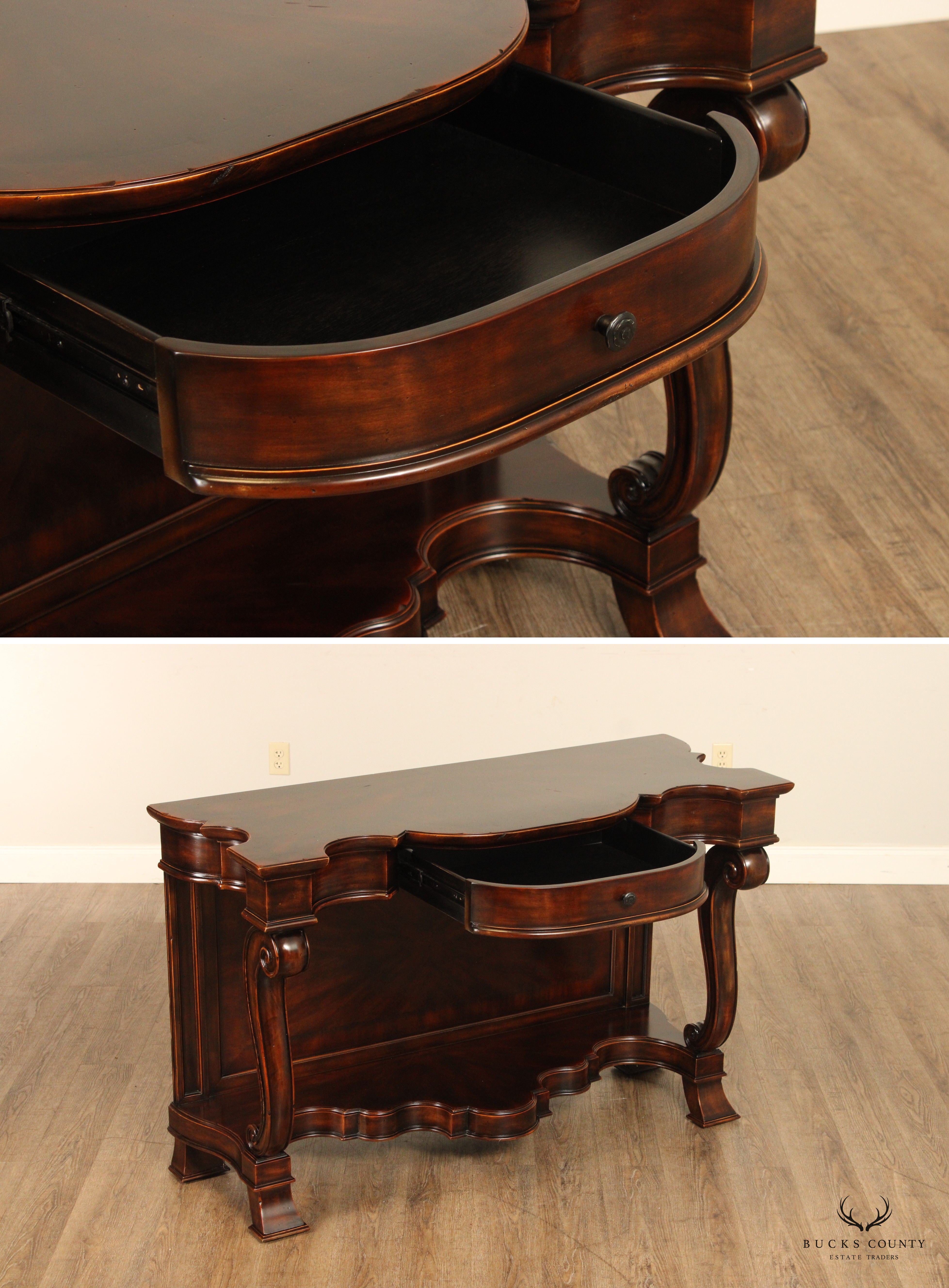 Artistica  Empire Style Mahogany Console Table