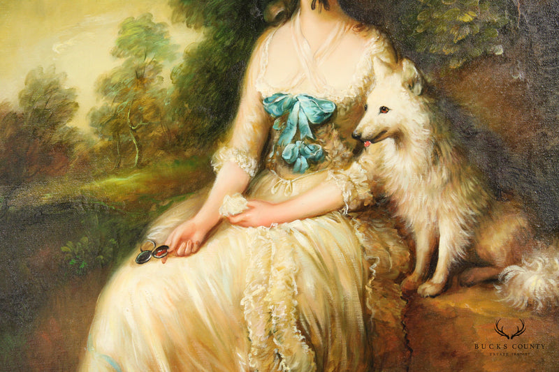 Portrait of 'Mrs. Mary Robinson as Perdita' Oil Painting, After Thomas Gainsborough