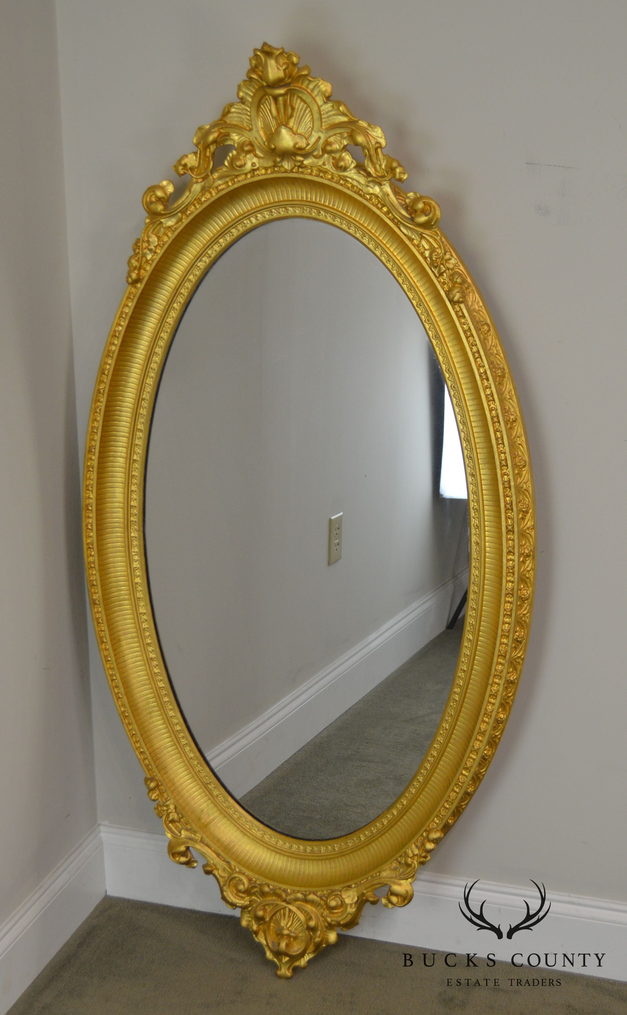 Renaissance Revival Antique 19th Century Gilt Carved Mirror