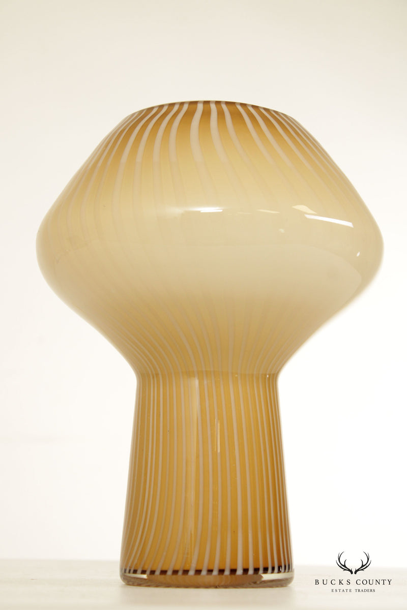 Italian Modern Venini Glass Mushroom Vase