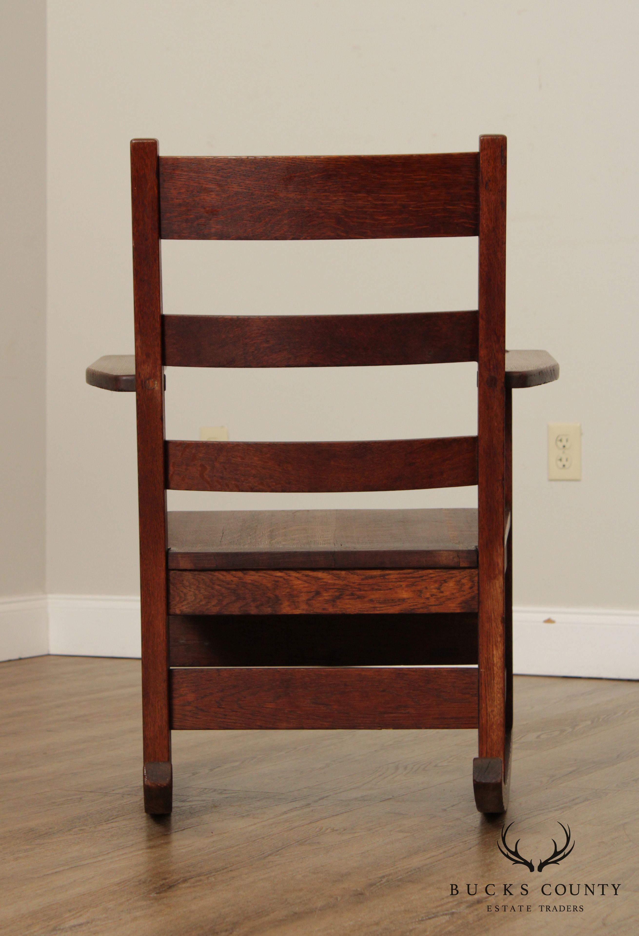 L. & J. G. Stickley Antique Mission Oak Rocker