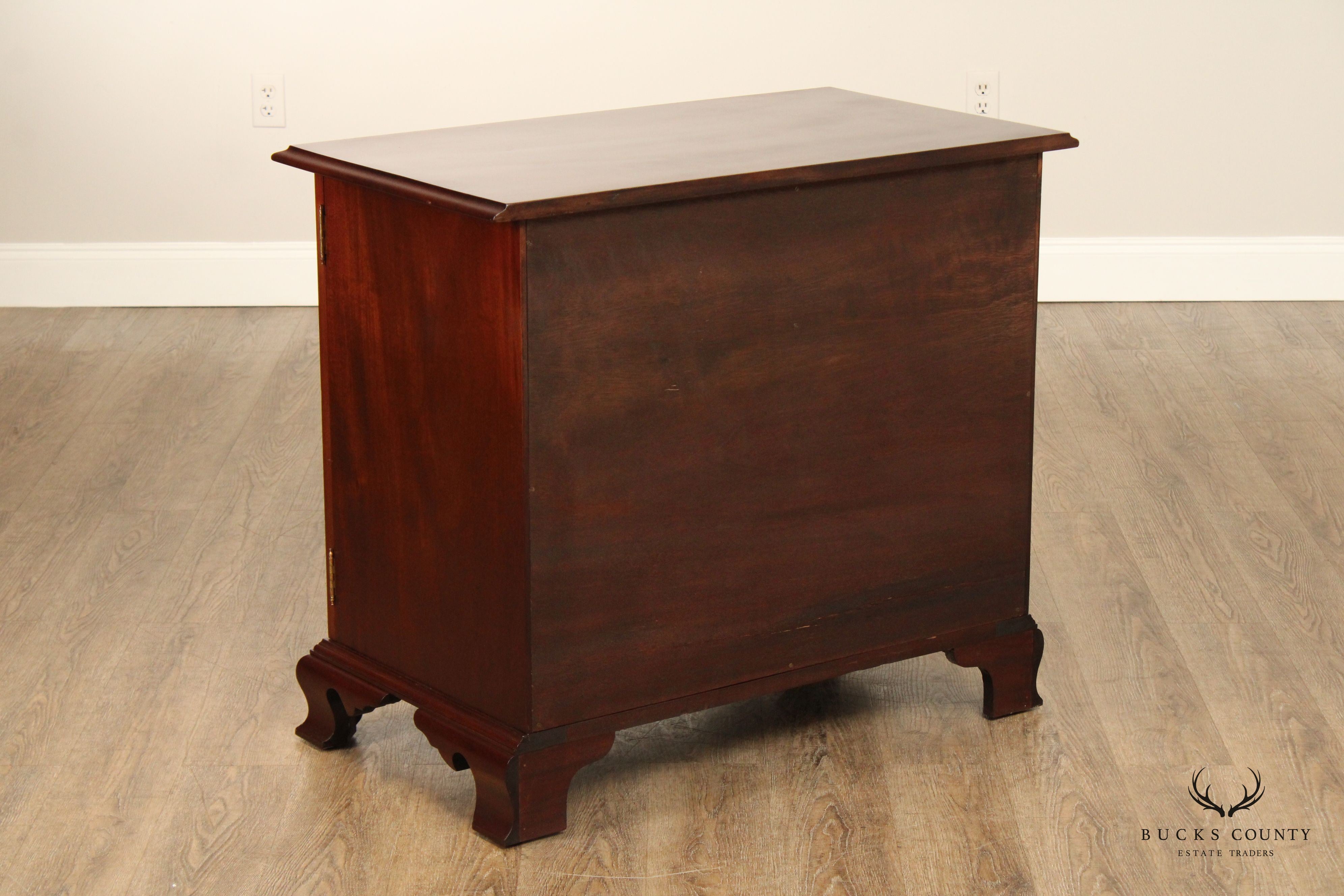 Chippendale Style Custom Mahogany Server Cabinet