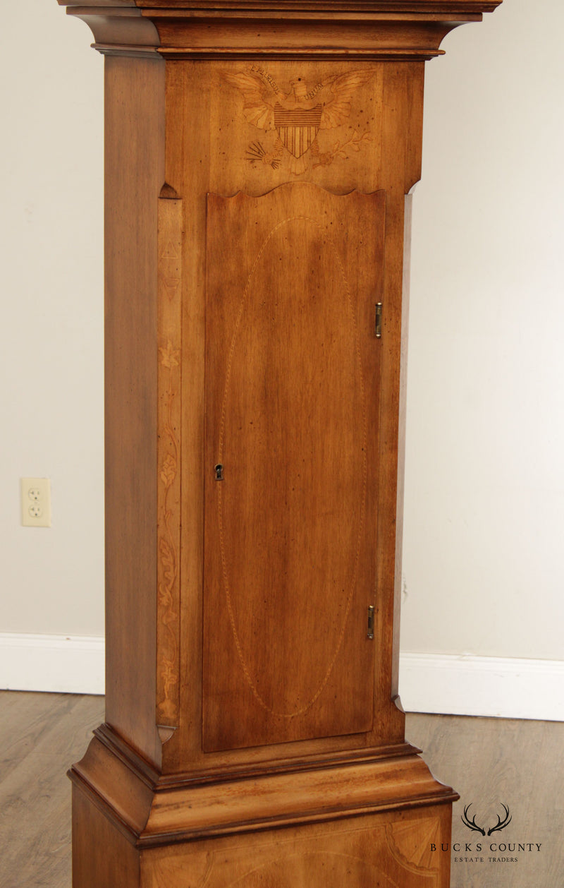 The Henry Ford Museum Reproduction Inlaid Walnut Tall Case Clock