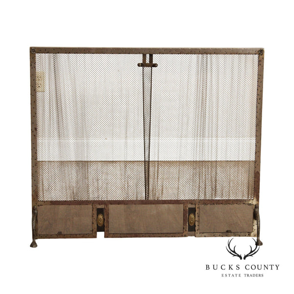 Federal Style Steel Fireplace Screen