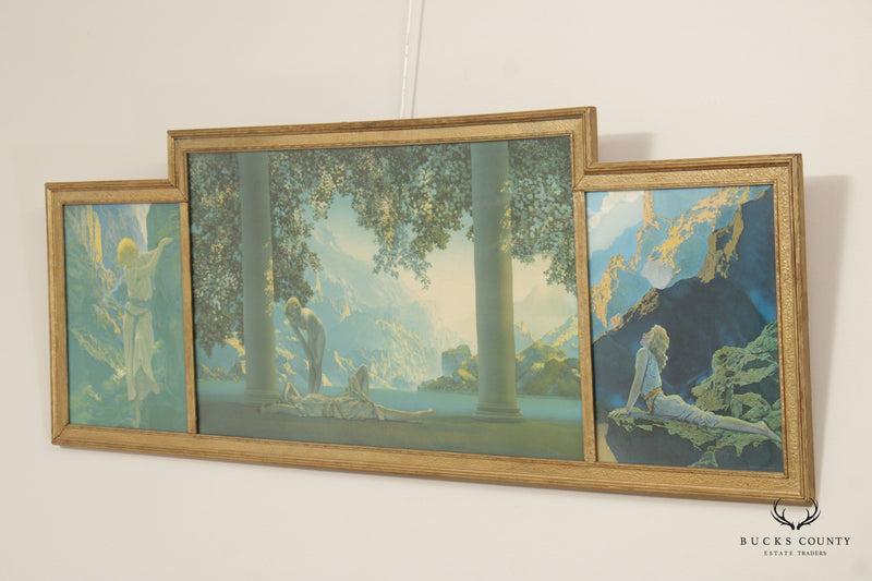 Maxfield Parrish Arts & Crafts Framed Prints Triptych