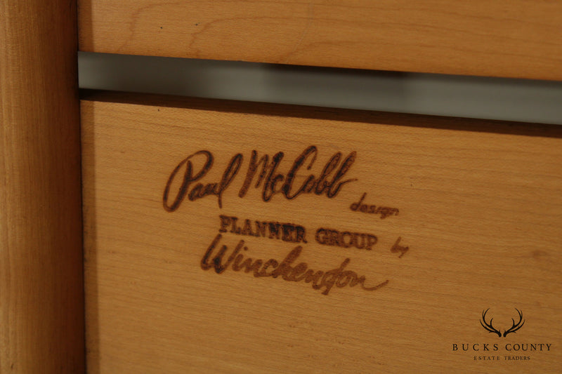 Paul McCobb Planner Group, Winchendon Mid Century Modern Maple Full Headboard