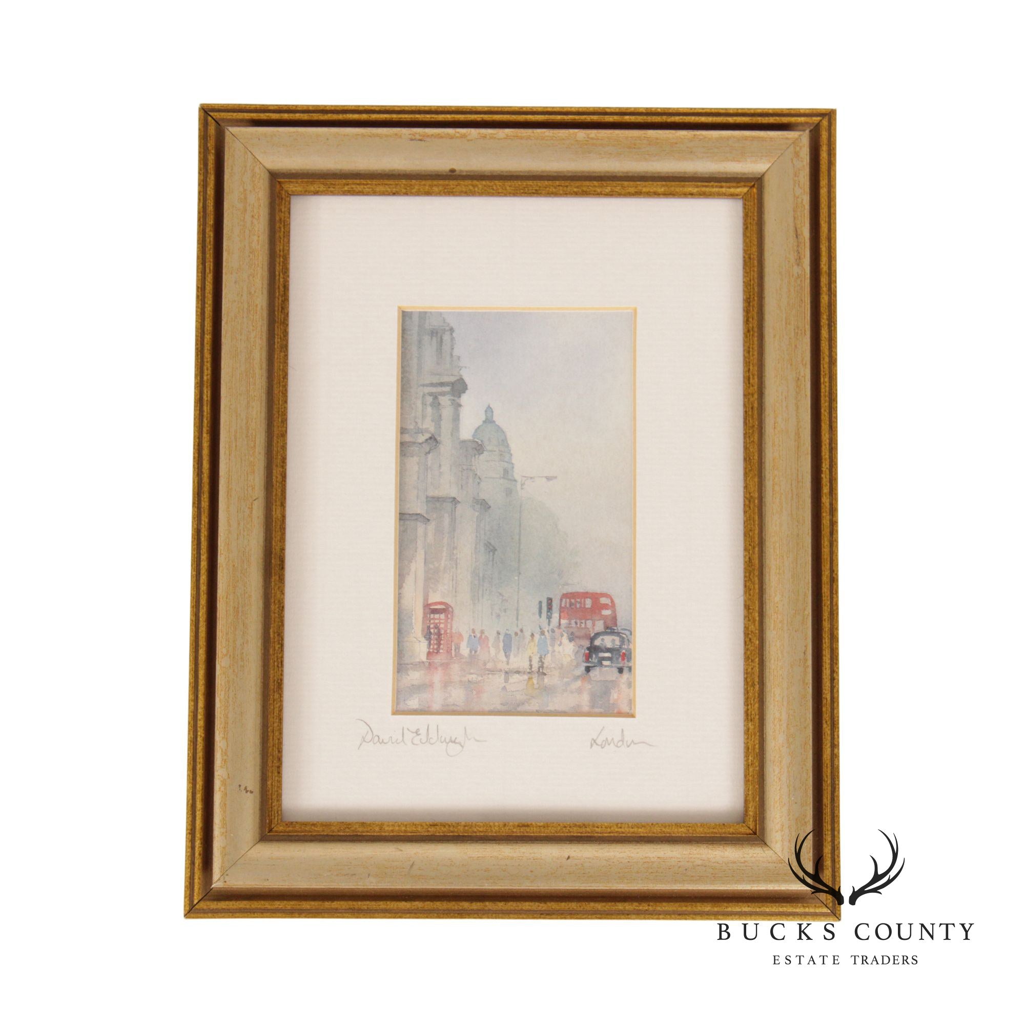 David Eddington London Street Scene Framed Print