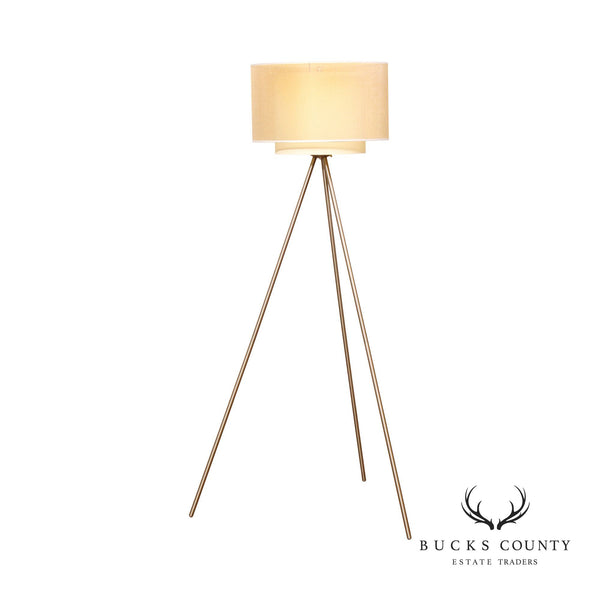 Trend Lighting Mid Century Modern Style Metal Tripod Floor Lamp