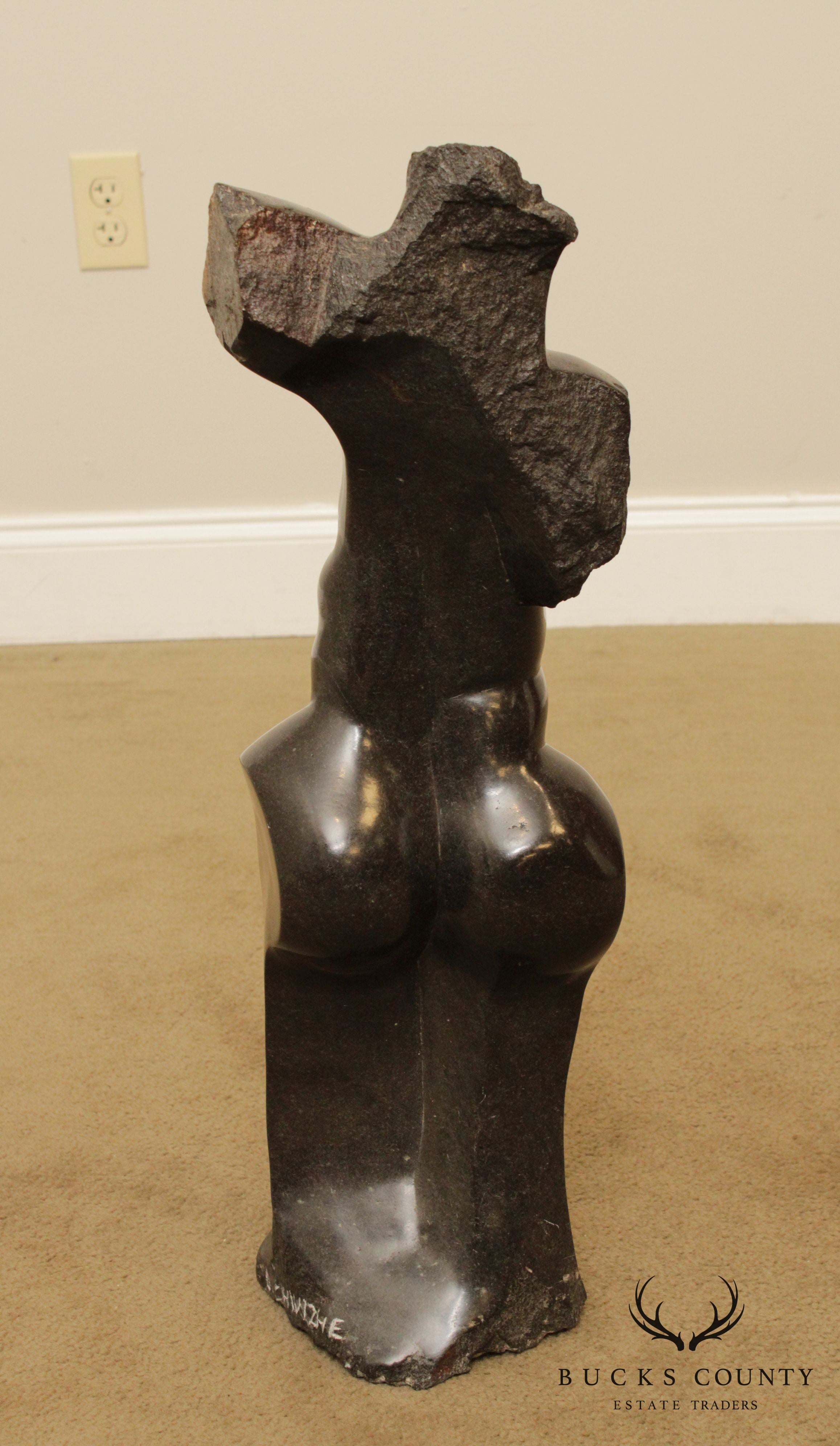 Dawson Chivizhe Abstract Form Shona Stone Sculpture