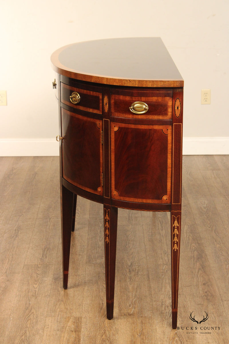 Hickory White Hepplewhite Style Inlaid Mahogany Sideboard