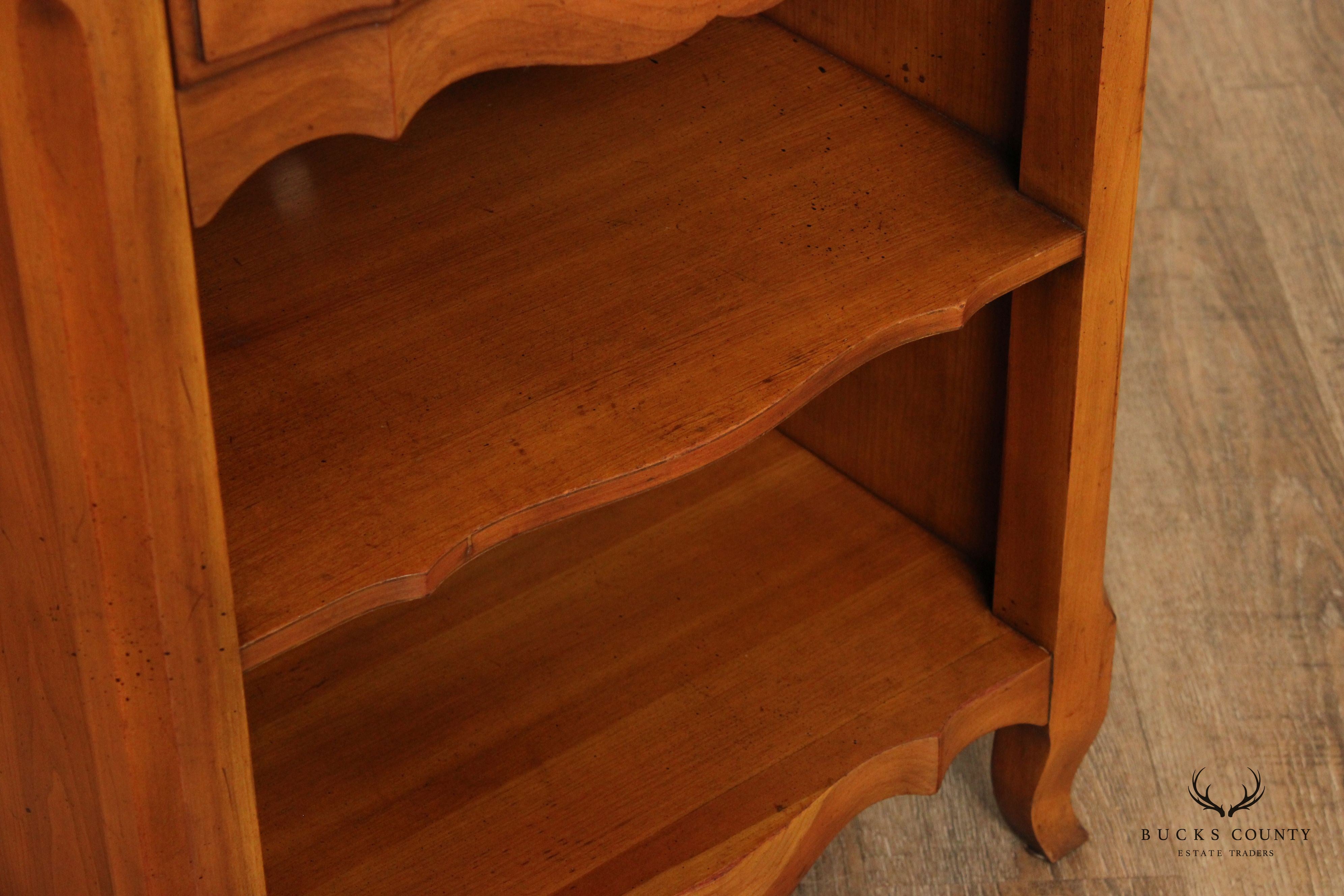 John Widdicomb French Provincial Style Fruitwood Nightstand