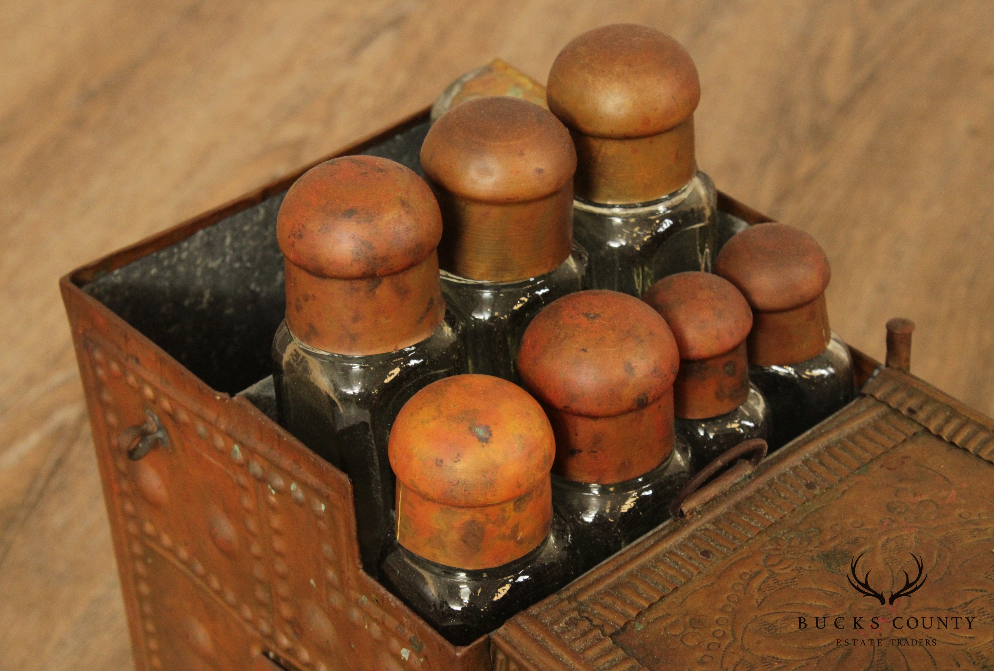 Antique Turkish Valet Shoe Shine Stand