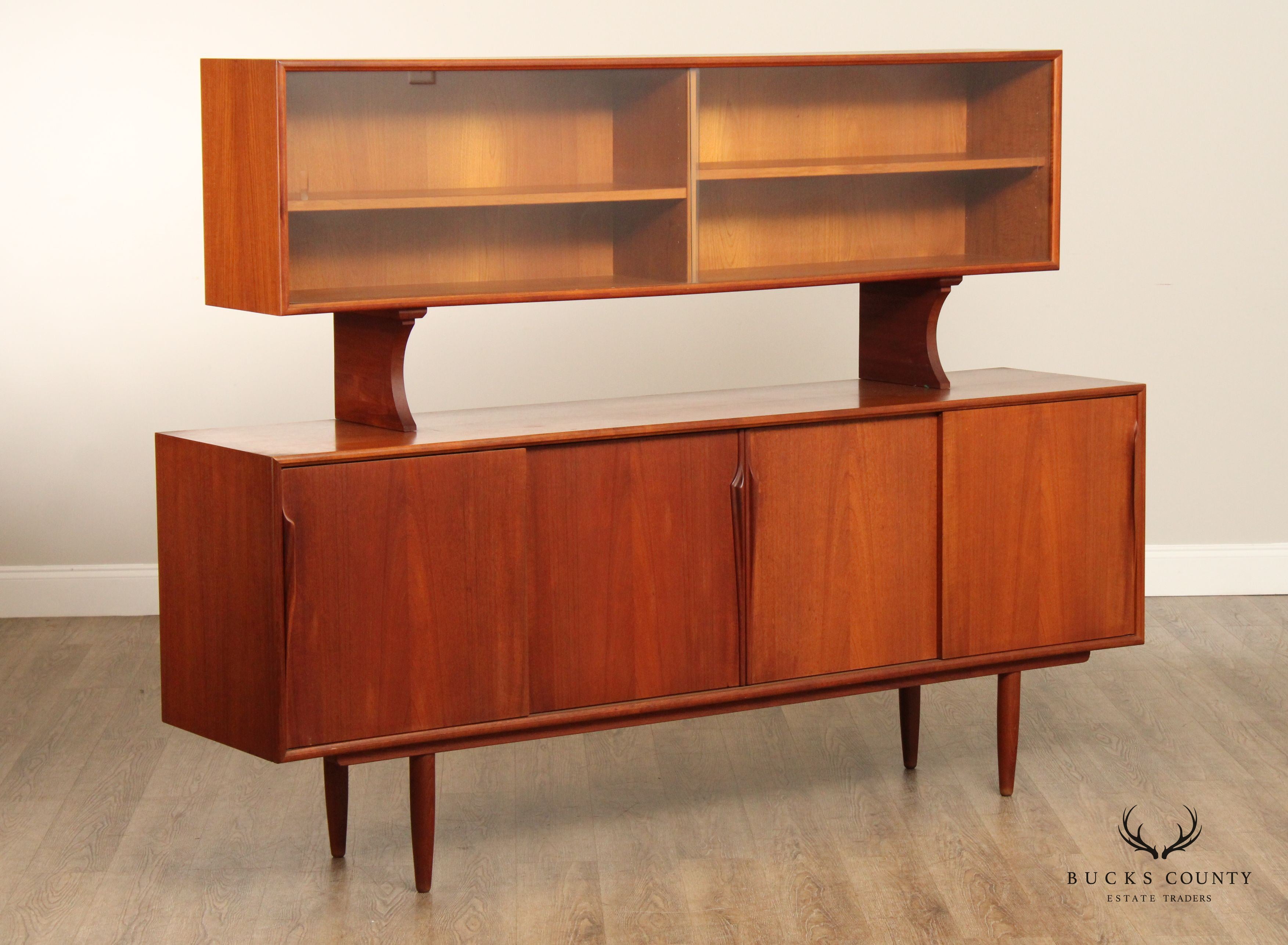 Danish Modern Teak Sideboard Cabinet