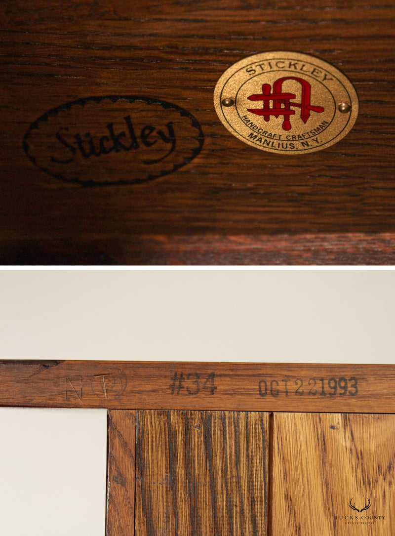 Stickley Mission Collection Oak Bookcase Cabinet