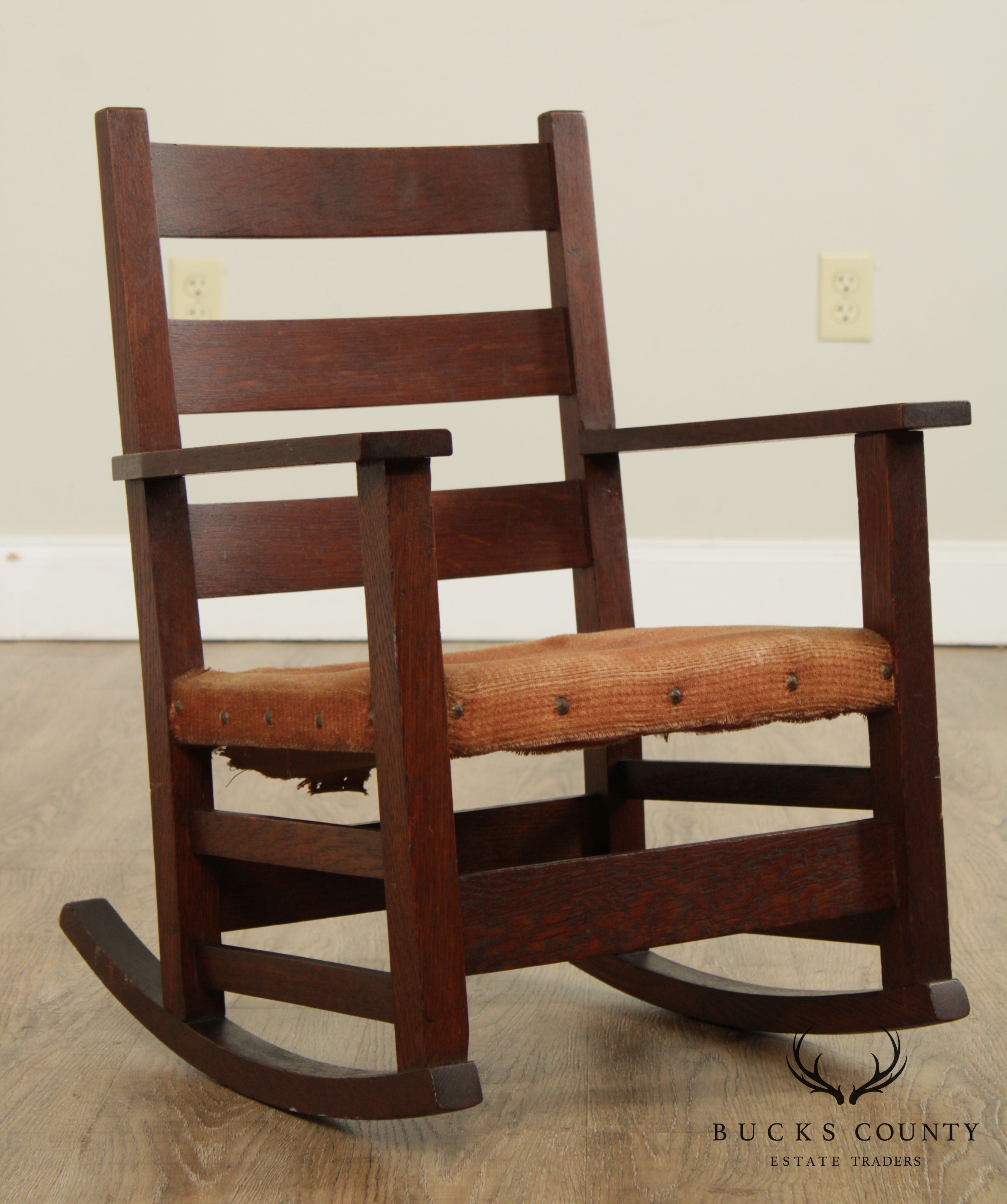 Gustav Stickley Antique Mission Oak Childs Rocker