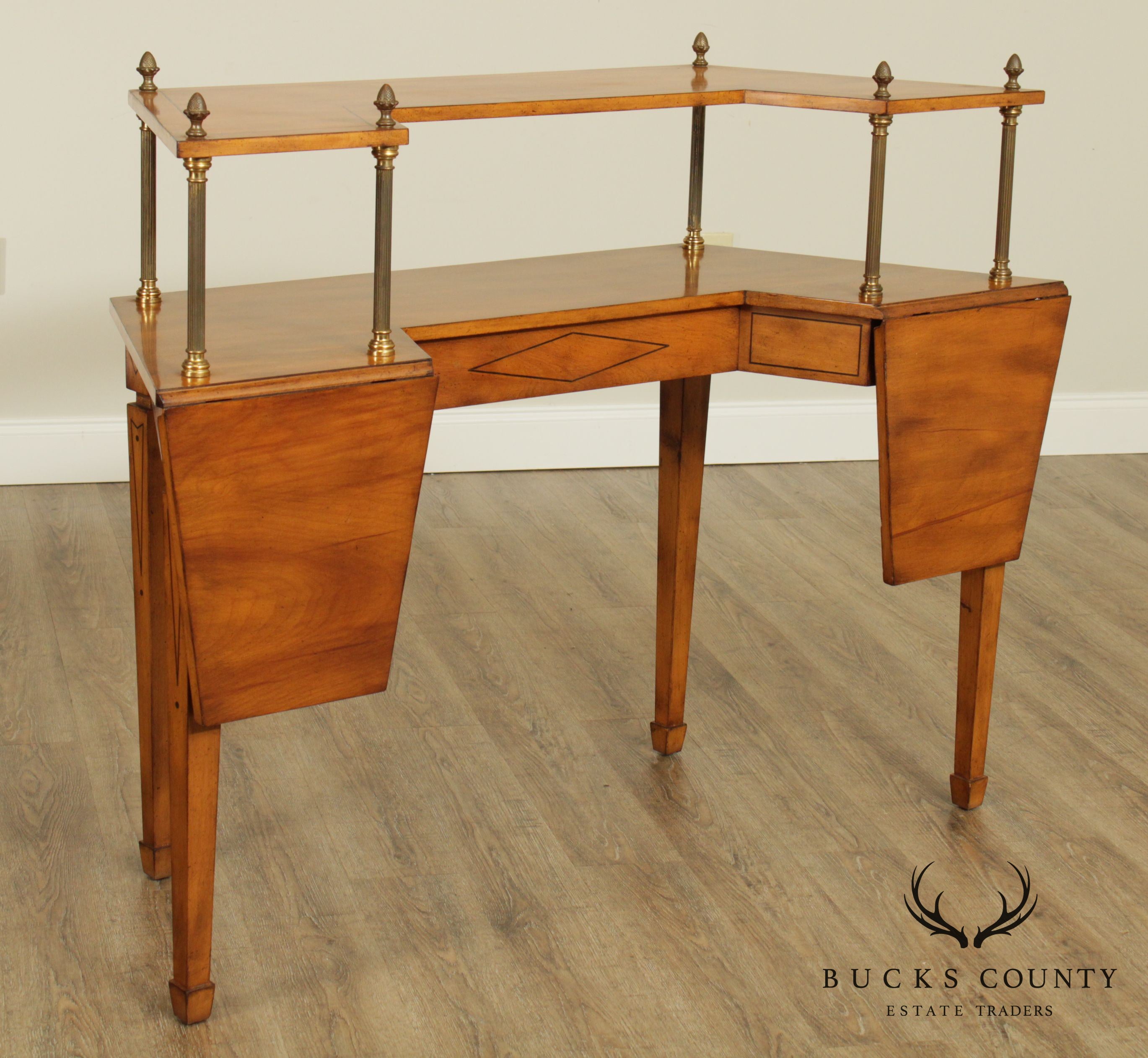 Mid Century Neo-Classical Style 2 Tier Custom Quality Server