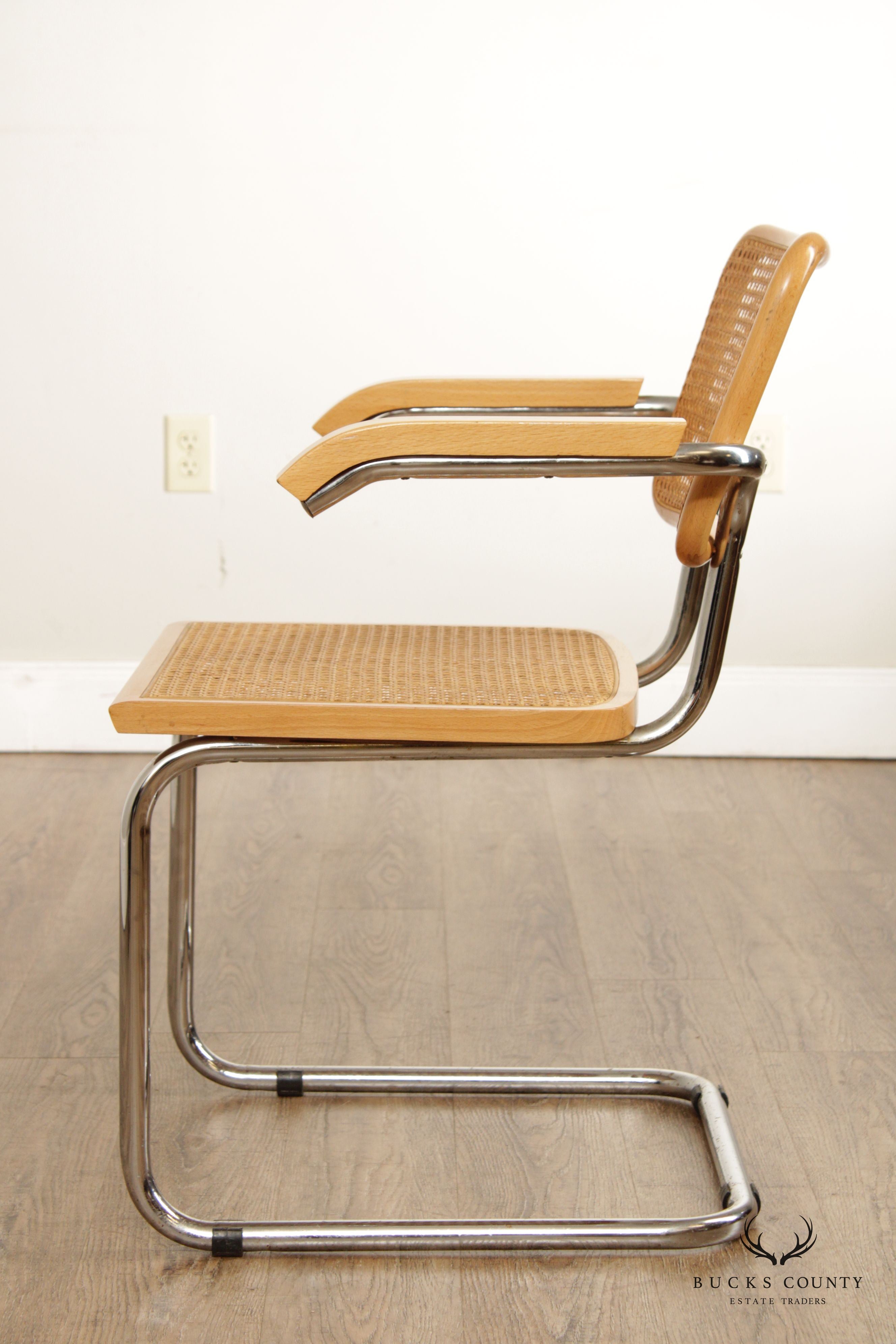 Marcel Breuer Italian Mid Century Modern Cesca Armchair