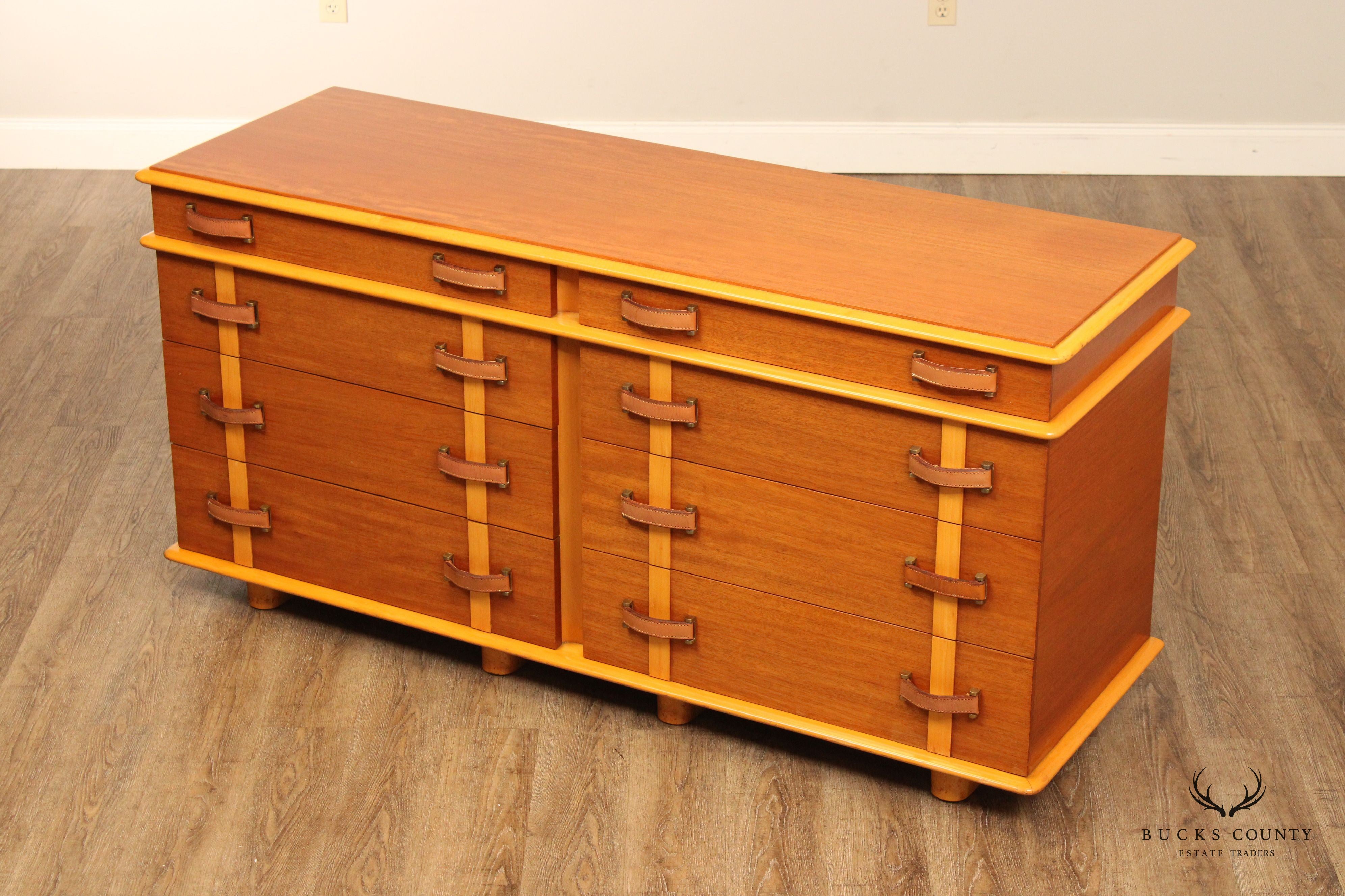 Paul Frankl for Johnson Furniture 'Station Wagon' Long Chest of Drawers