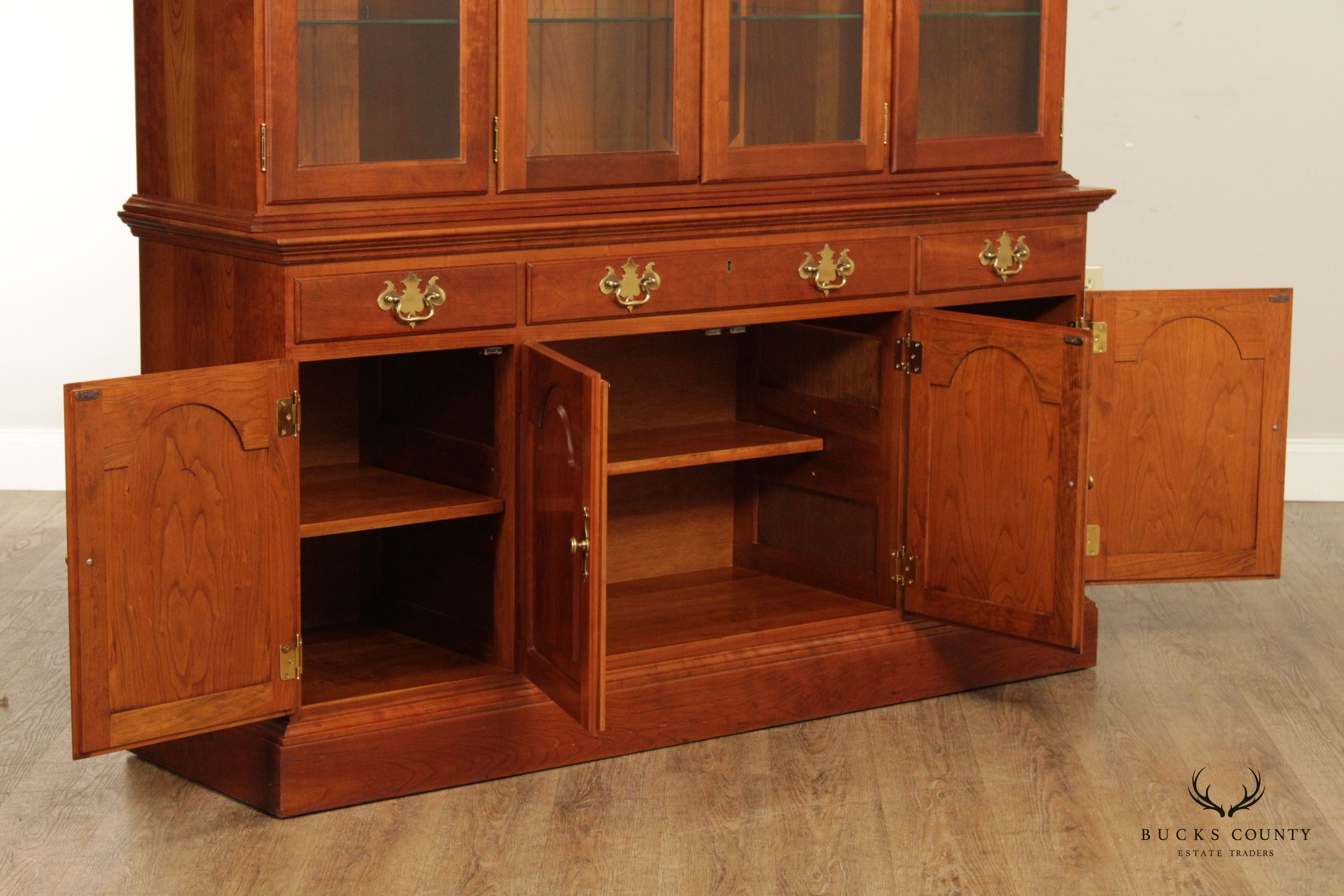 Stickley Chippendale Style Cherry China Cabinet