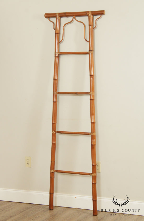 Vintage Asian Rattan Ladder