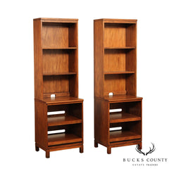 Ethan Allen Pair of Narrow Bookcases