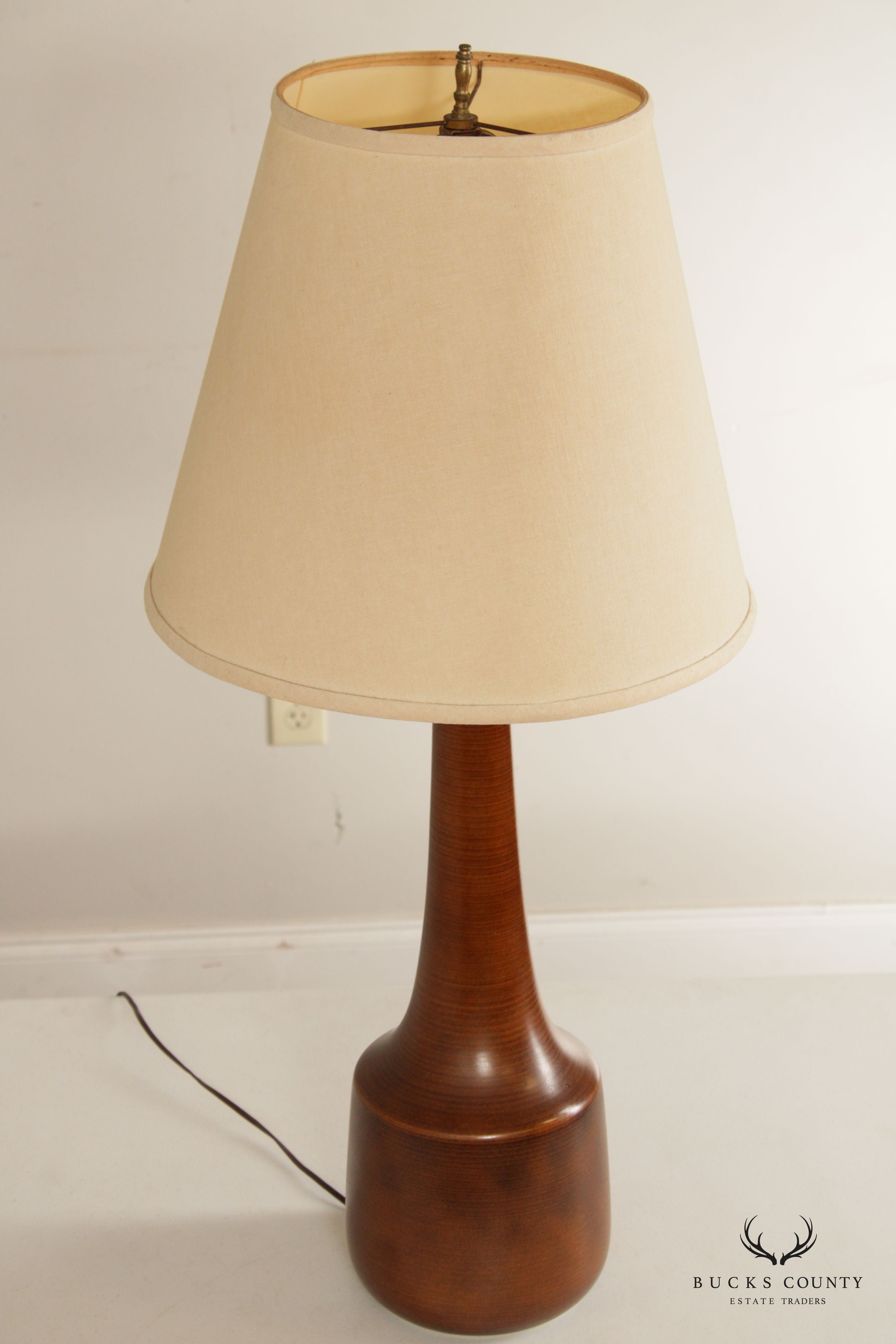 Mid Century Modern Ceramic Vasiform Table Lamp