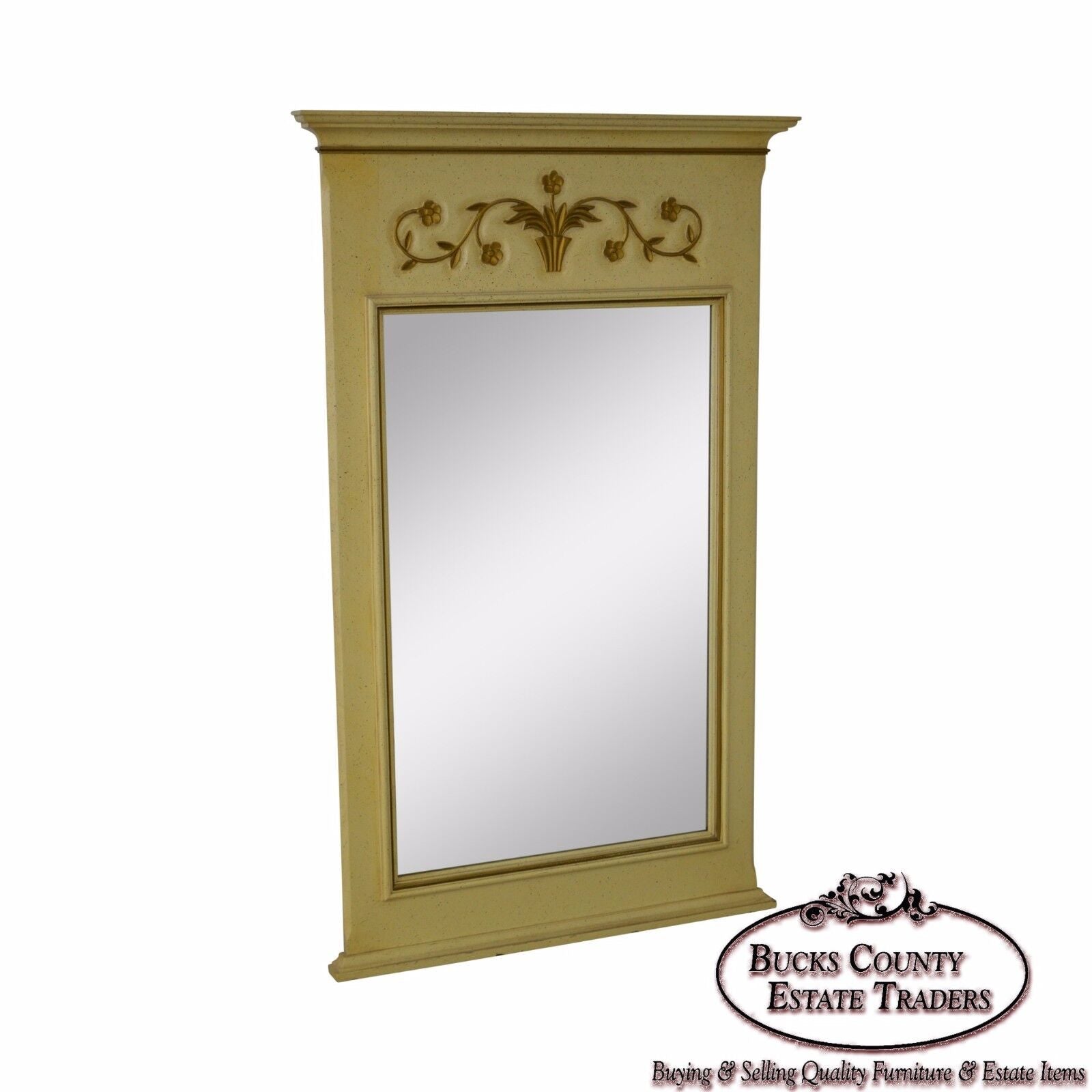 John Widdicomb Vintage French Louis XV Style Trumeau Mirror