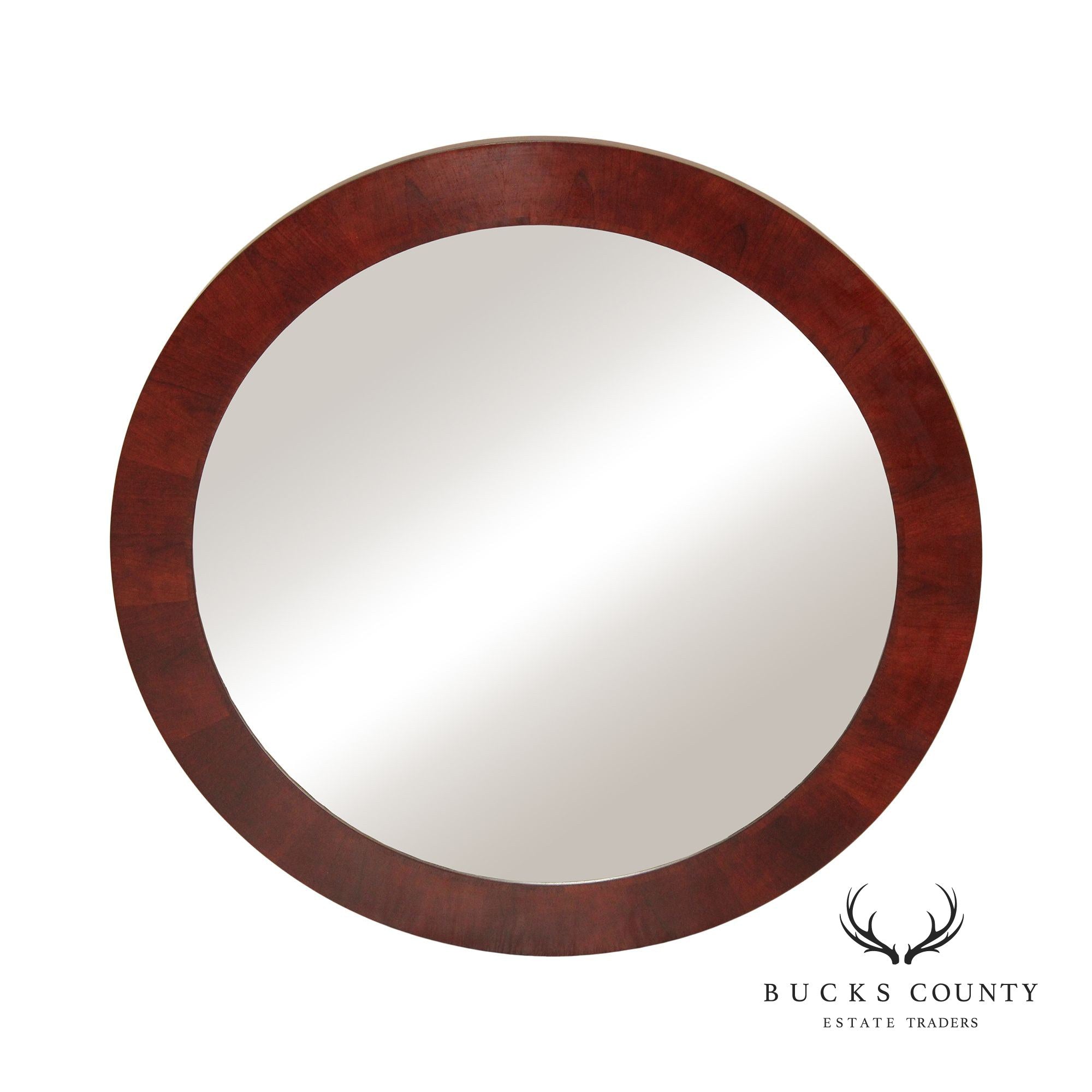 Stickley Metropolitan Collection Round Cherry Mirror