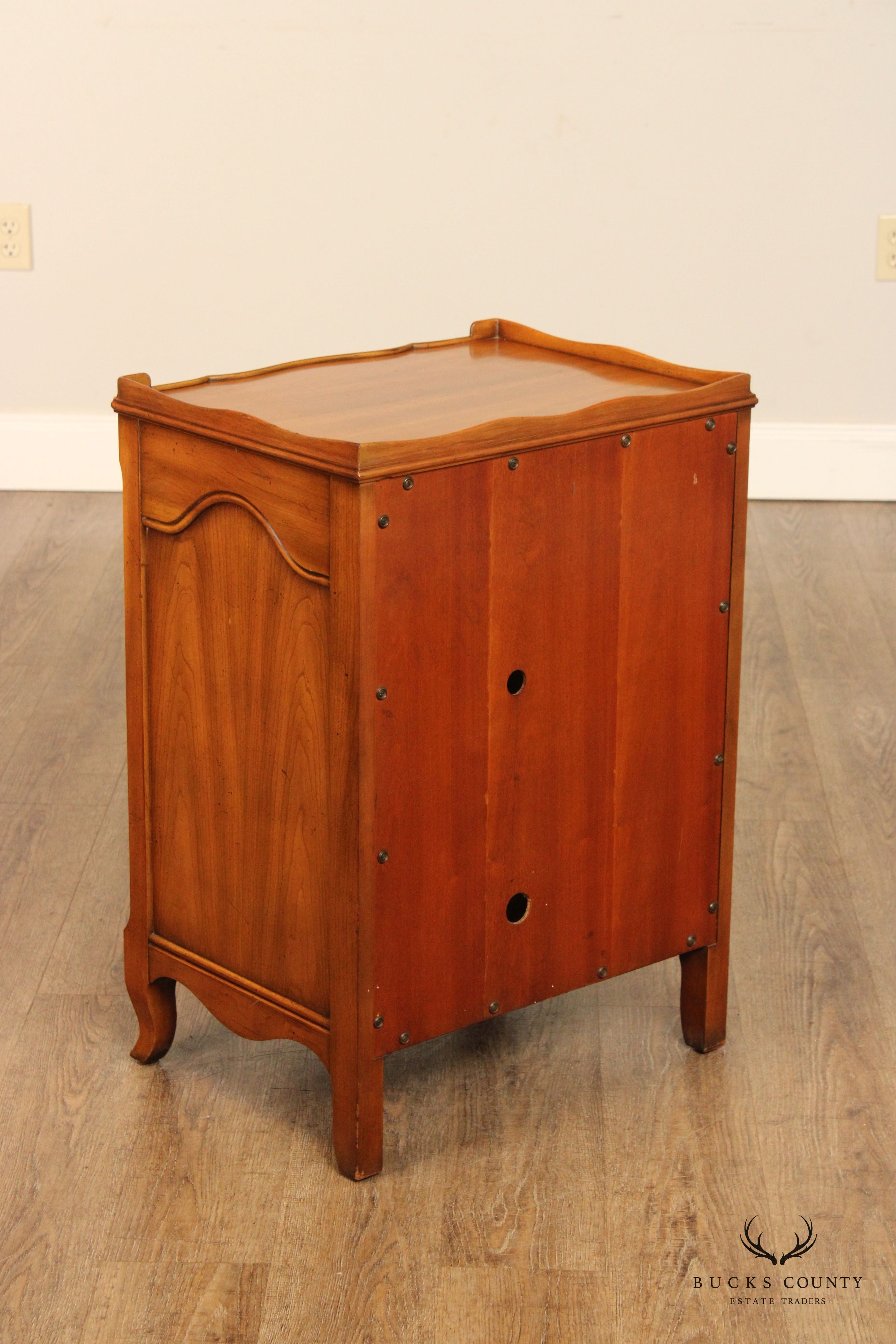 John Widdicomb French Provincial Style Fruitwood Nightstand